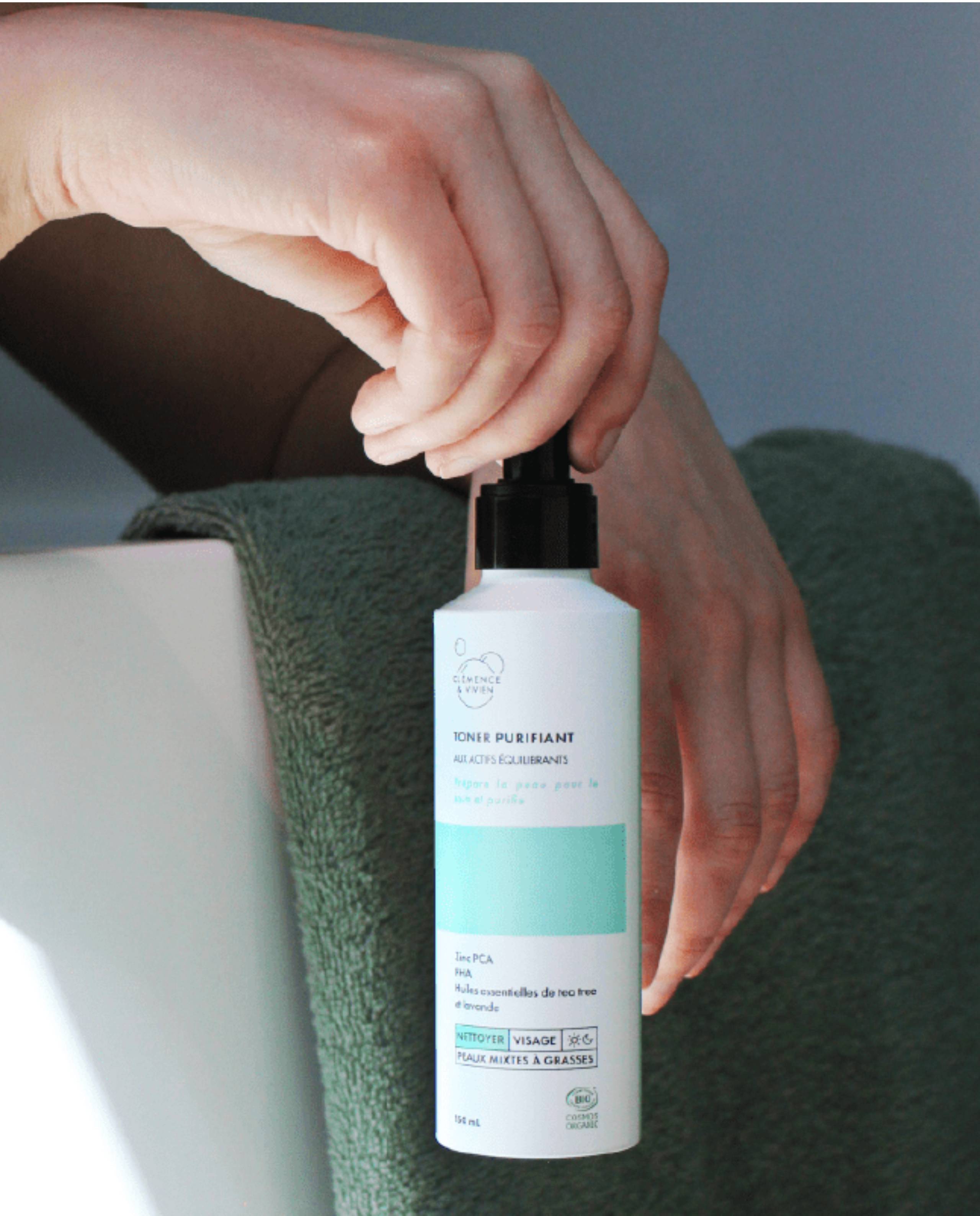 Toner visage purifiant naturel et bio