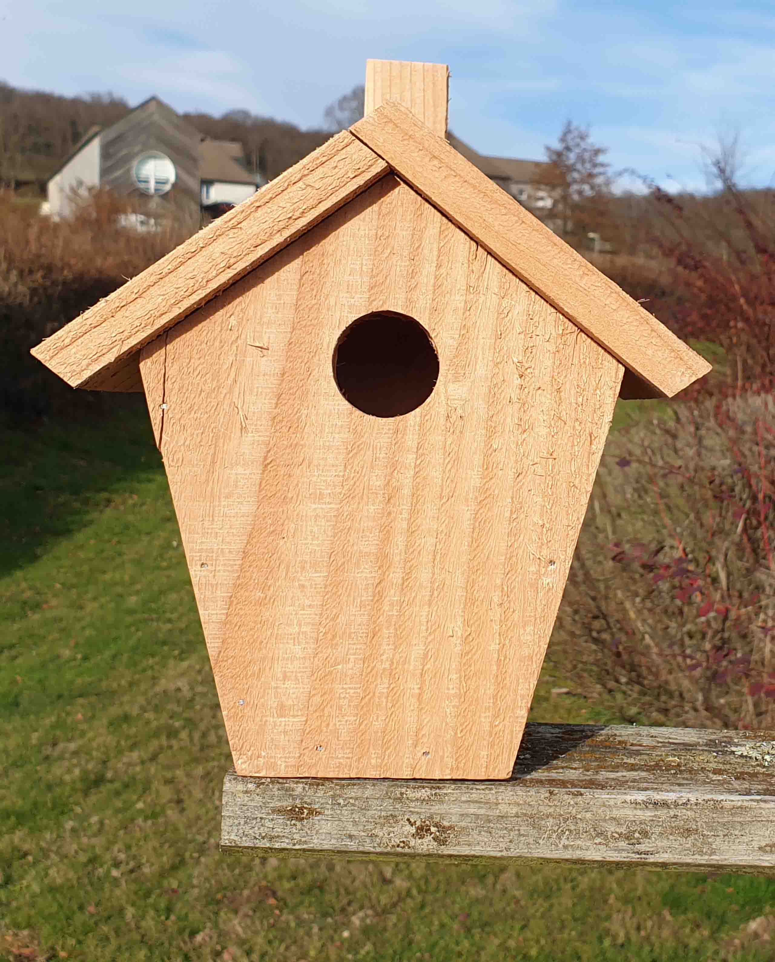 Marché Commun nichoir à oiseaux boite aux lettres en bois naturel douglas Esat Le Morvan