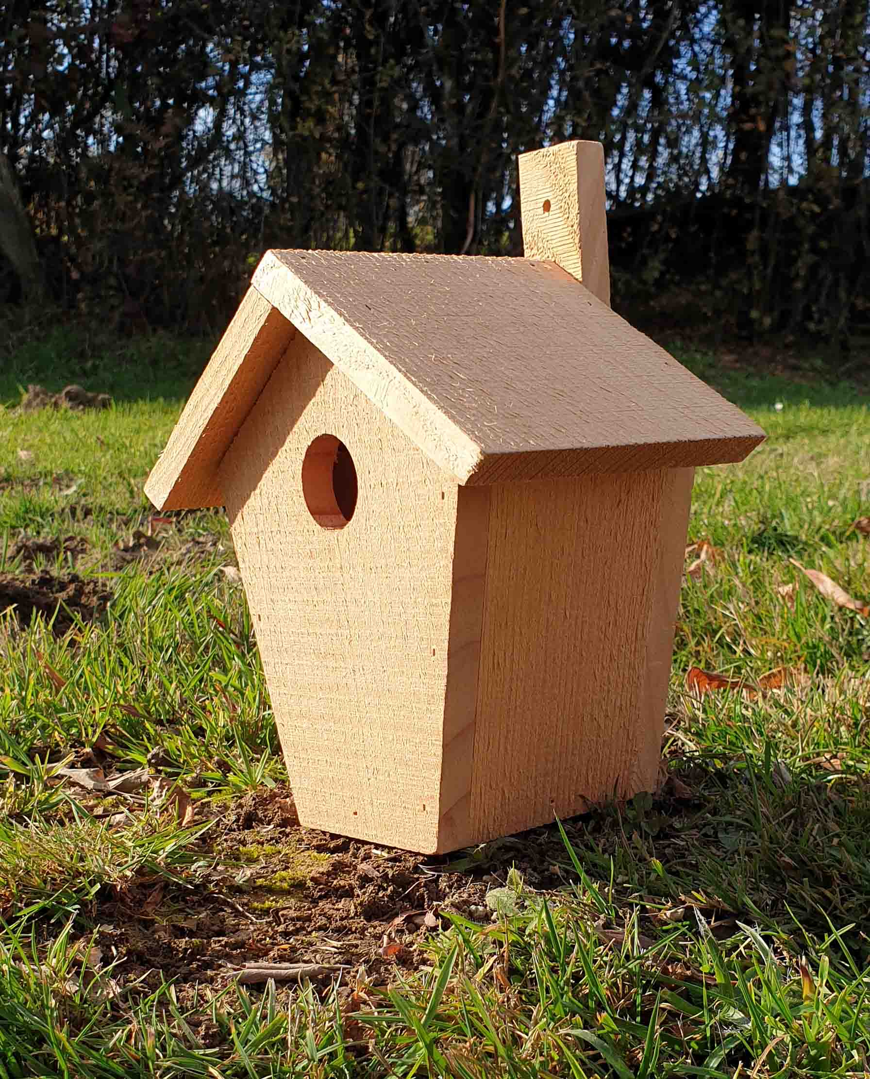 Marché Commun nichoir à oiseaux boite aux lettres en bois naturel douglas Esat Le Morvan