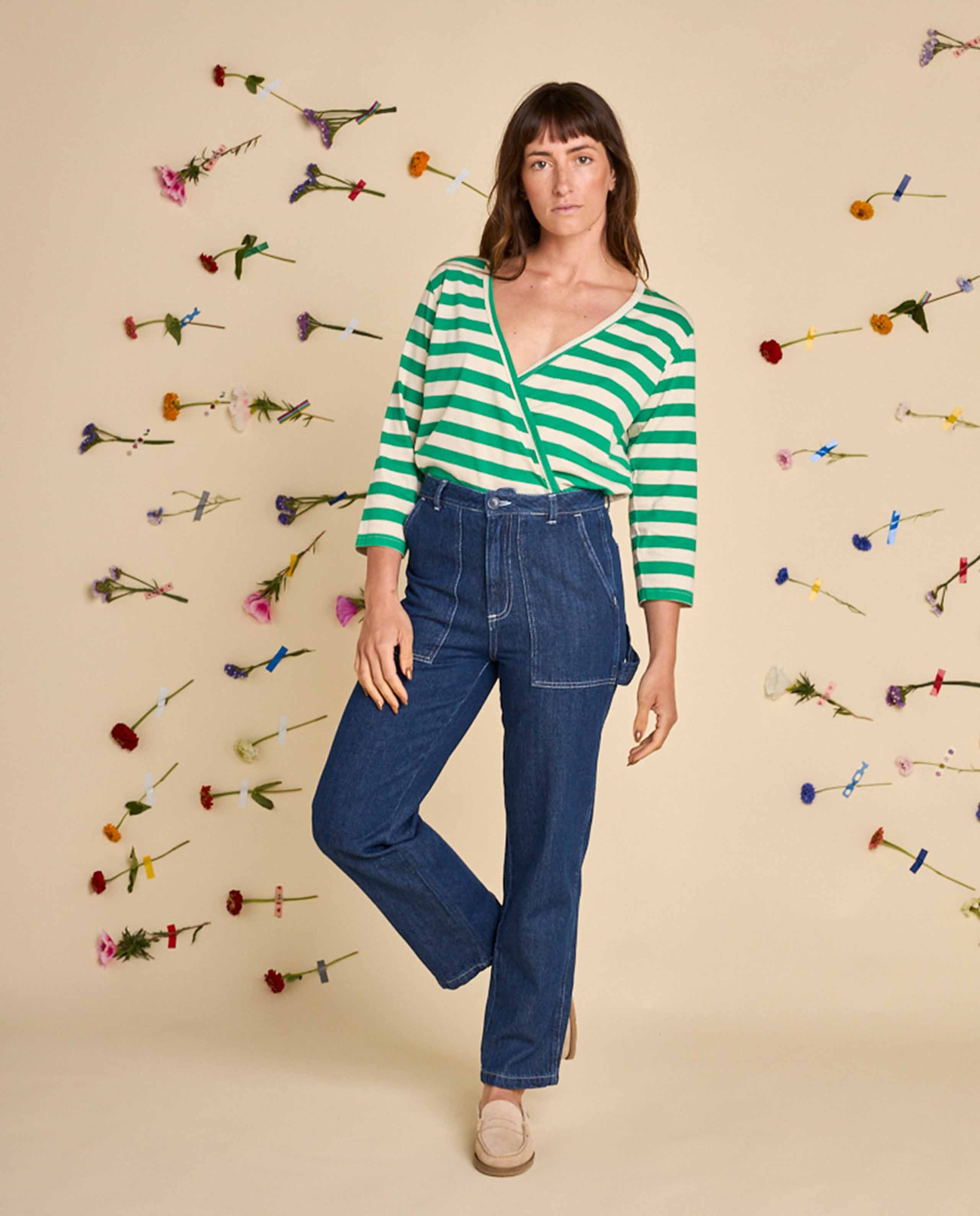 marché commun pantalon en denim cotele bio graine clothing