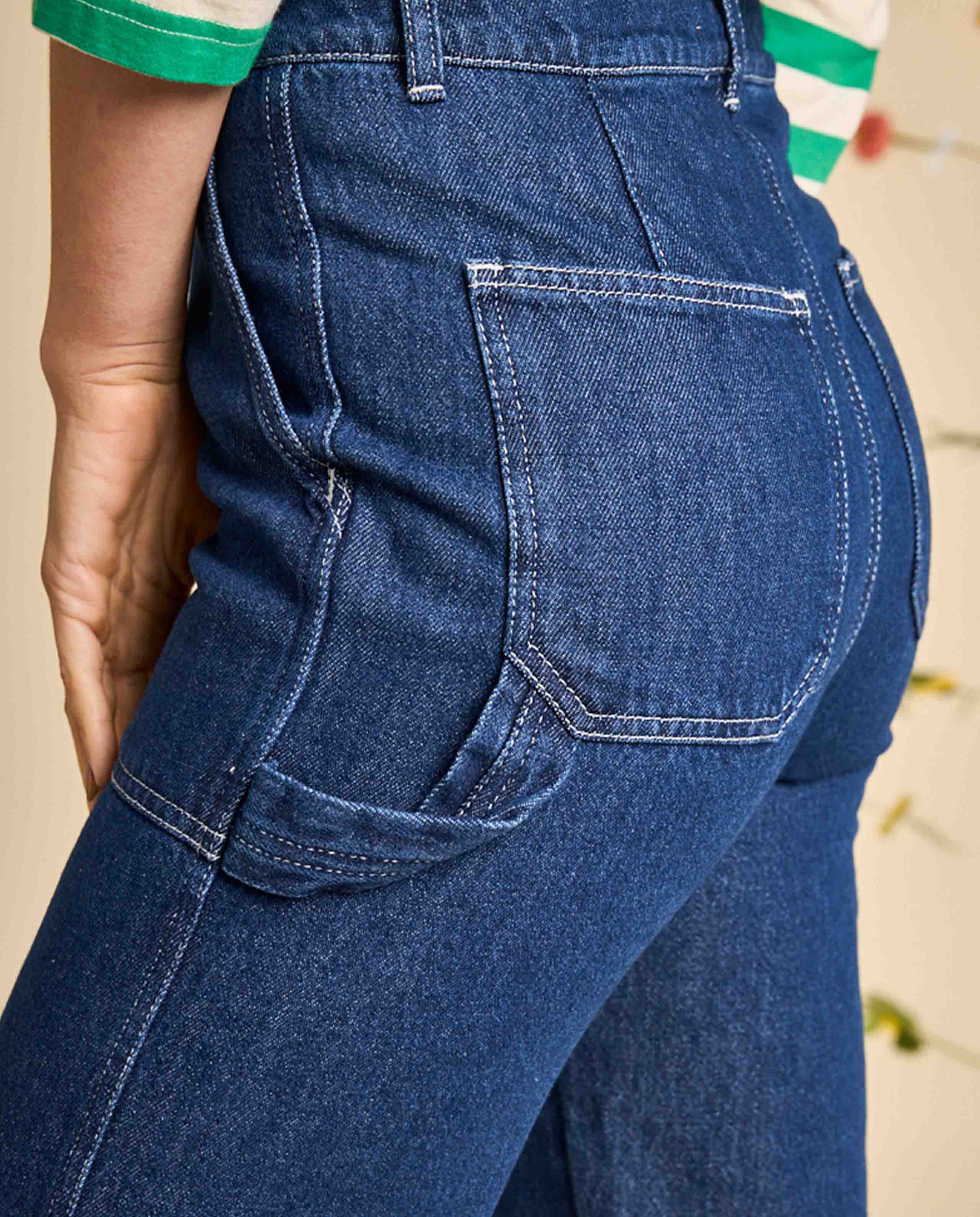 marché commun pantalon en denim cotele bio graine clothing