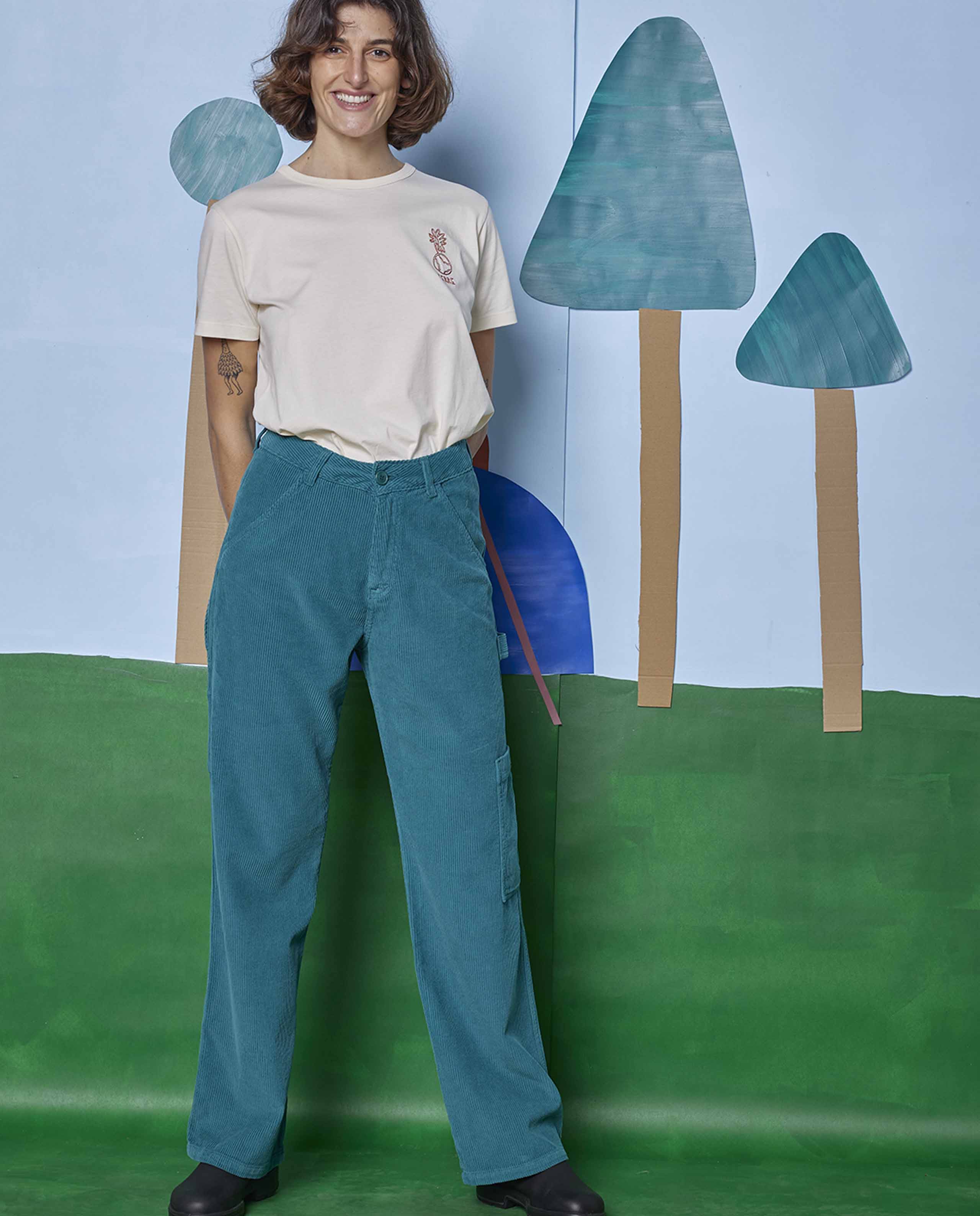 Pantalon en velours côtelé bio