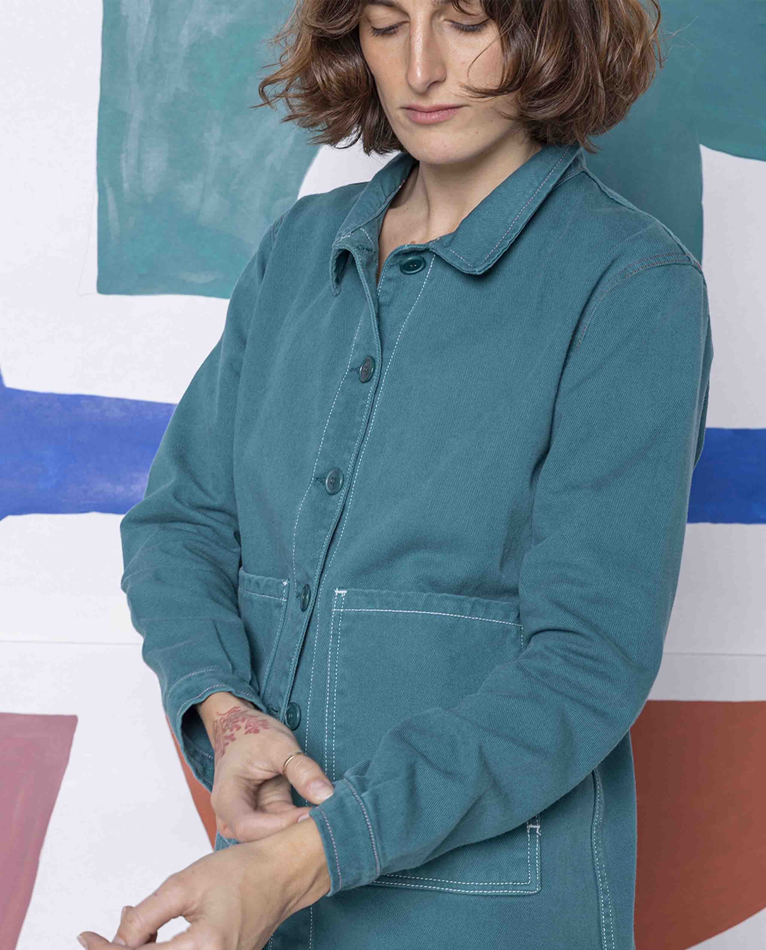 Veste de travail en coton biologique