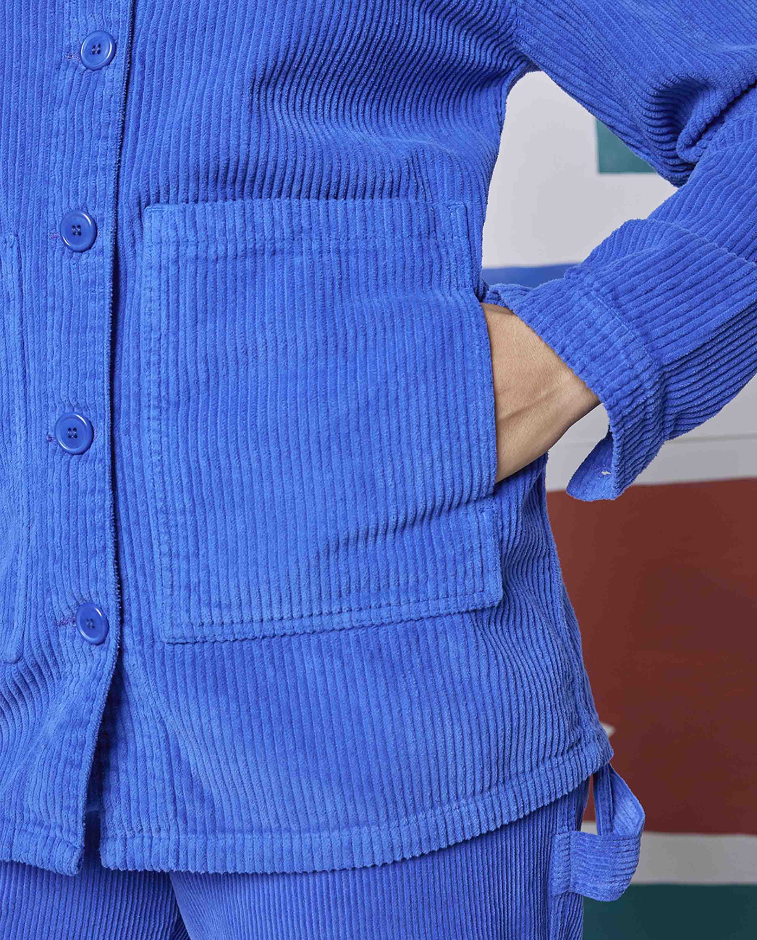 Veste de travail en velours côtelé bio