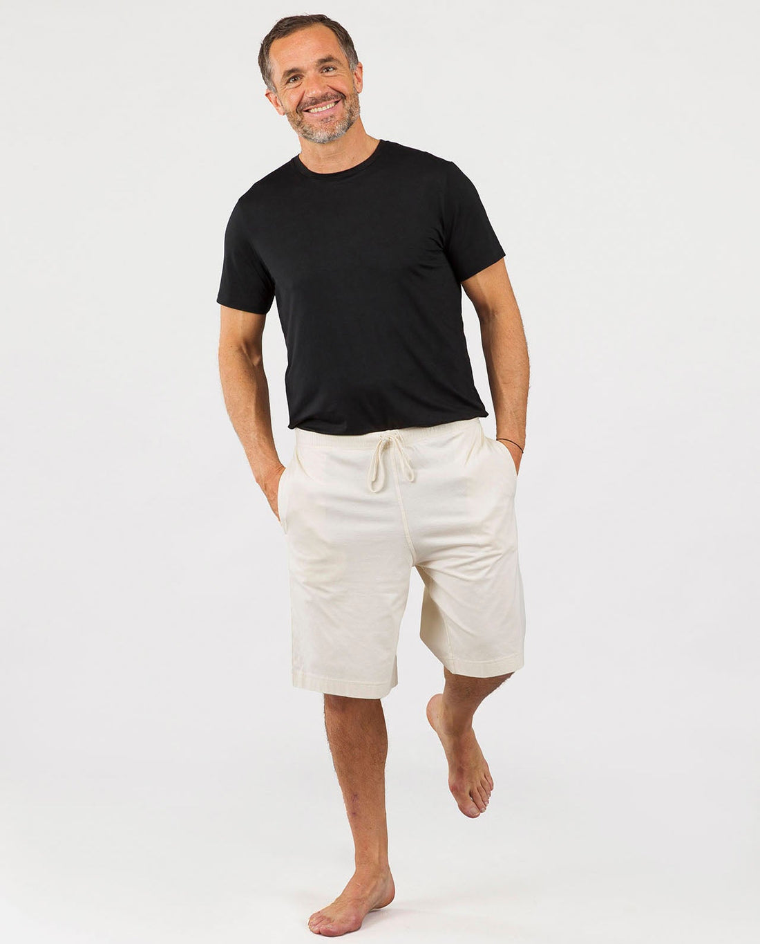 marché commun hemen biarritz short homme loungewear molleton coton biologique éco-responsable éthique écru