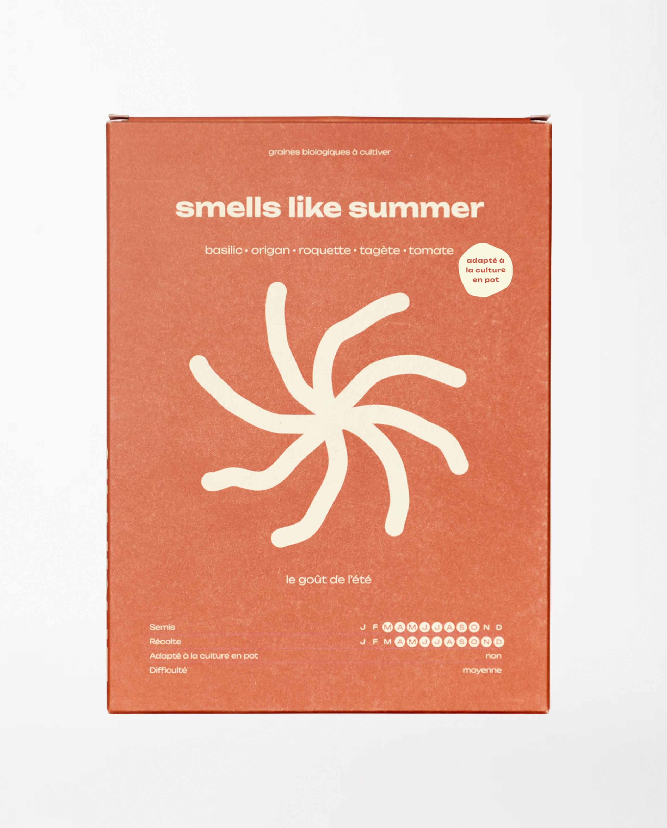 Marché Commun assortiment graines bio smells like summer pot hums bio