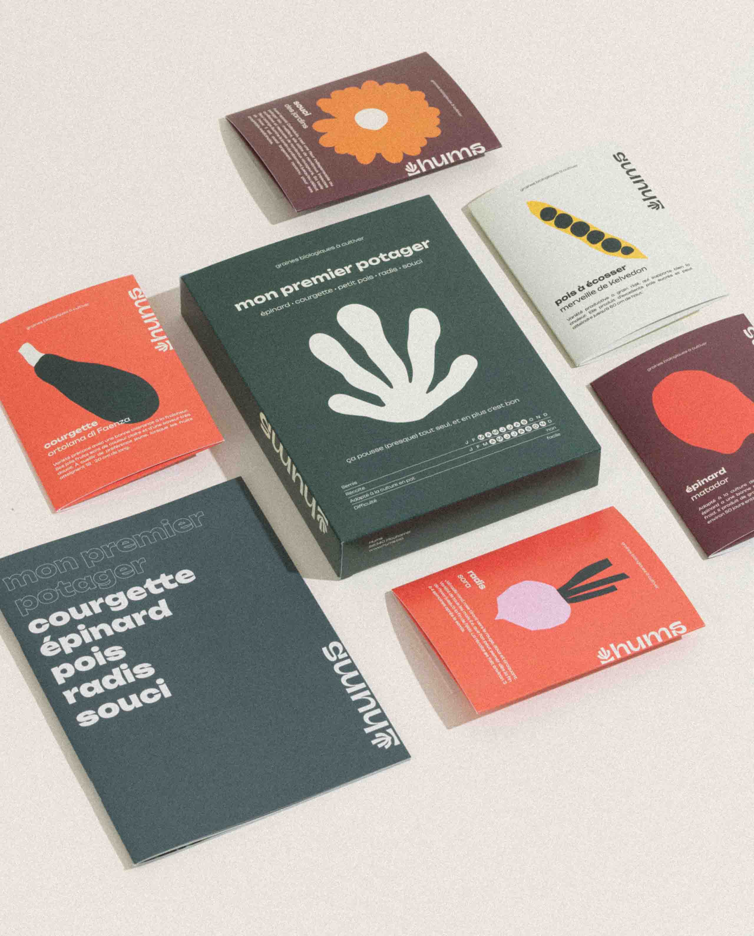 Marché Commun kit assortiment graines bio mon premier potager Hums bio