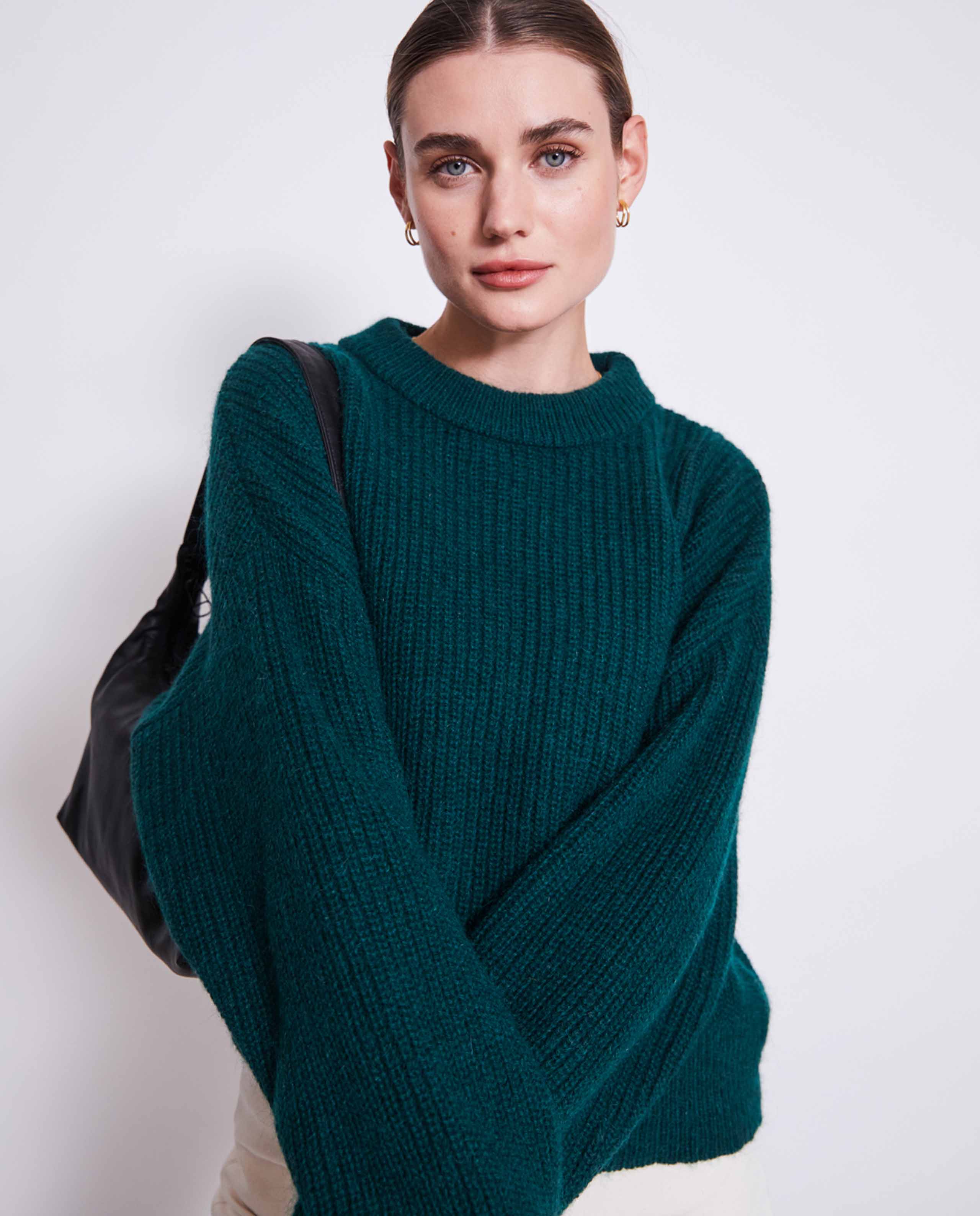 Pull en laine mohair recyclée