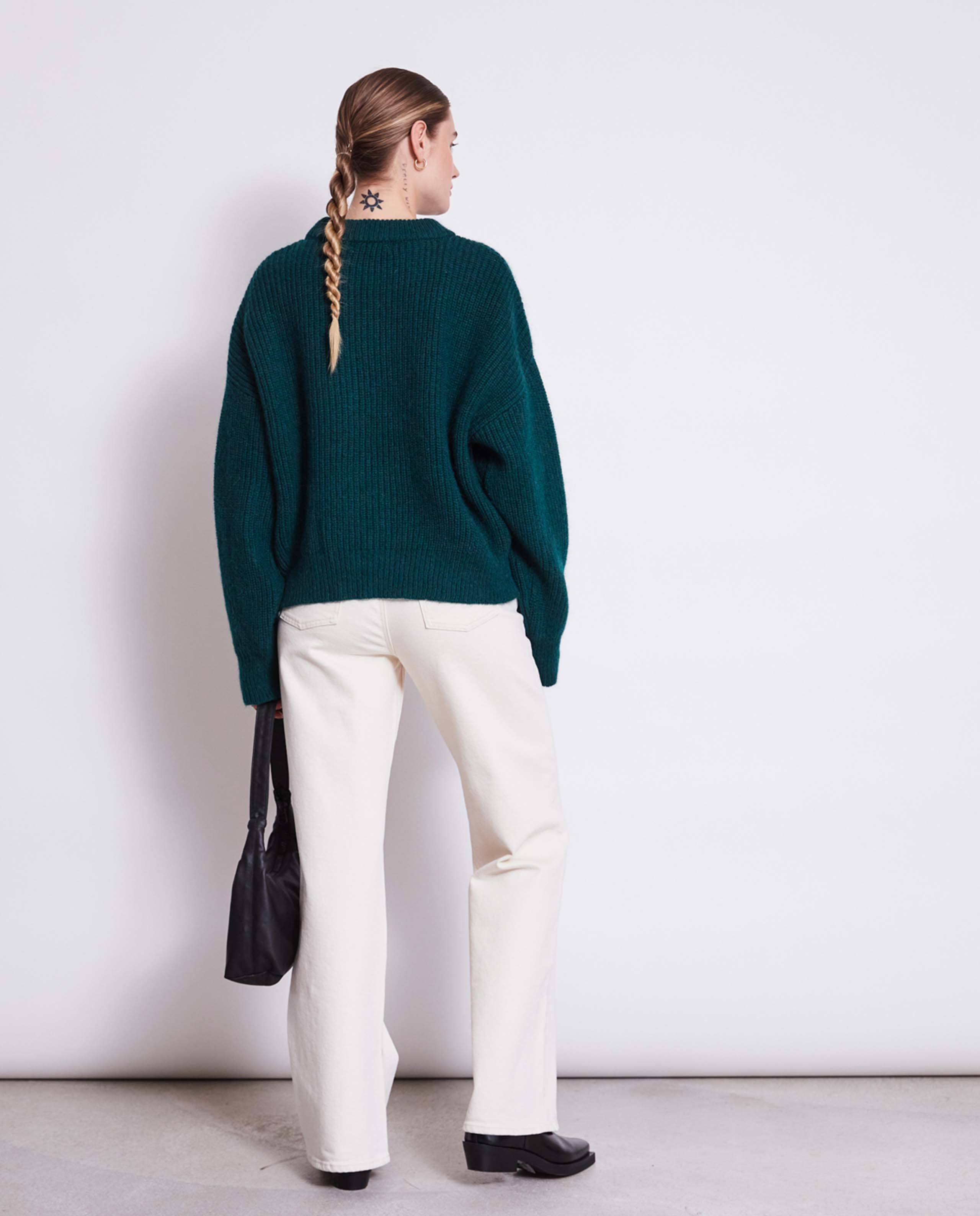 Pull en laine mohair recyclée