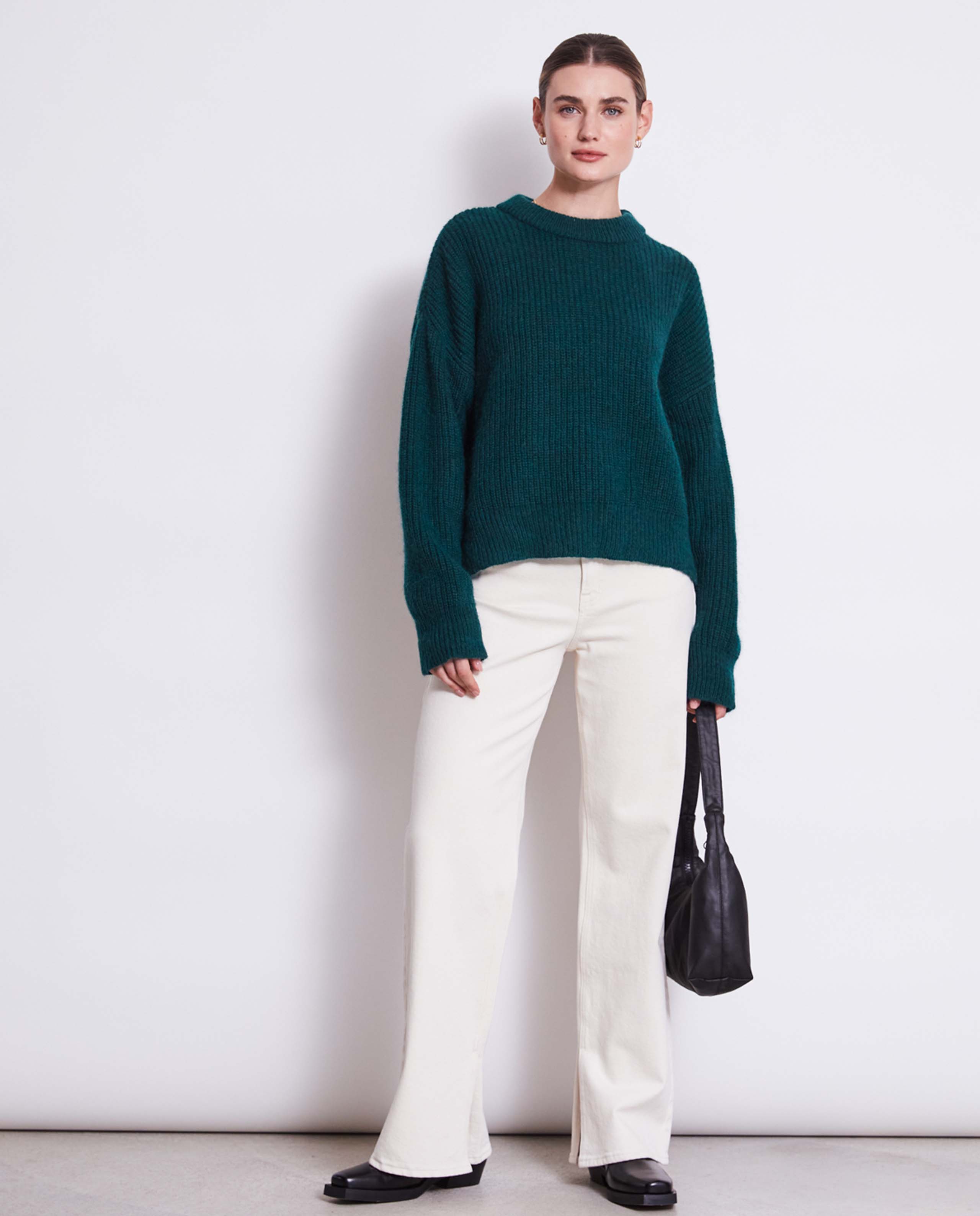 Pull en laine mohair recyclée
