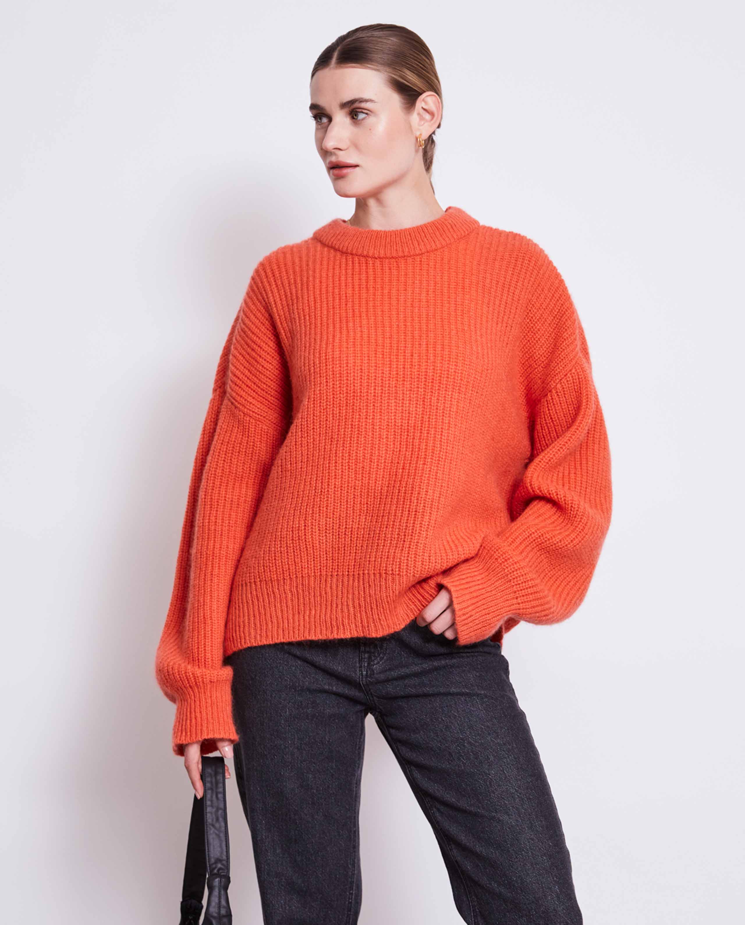 Pull en laine mohair recyclée