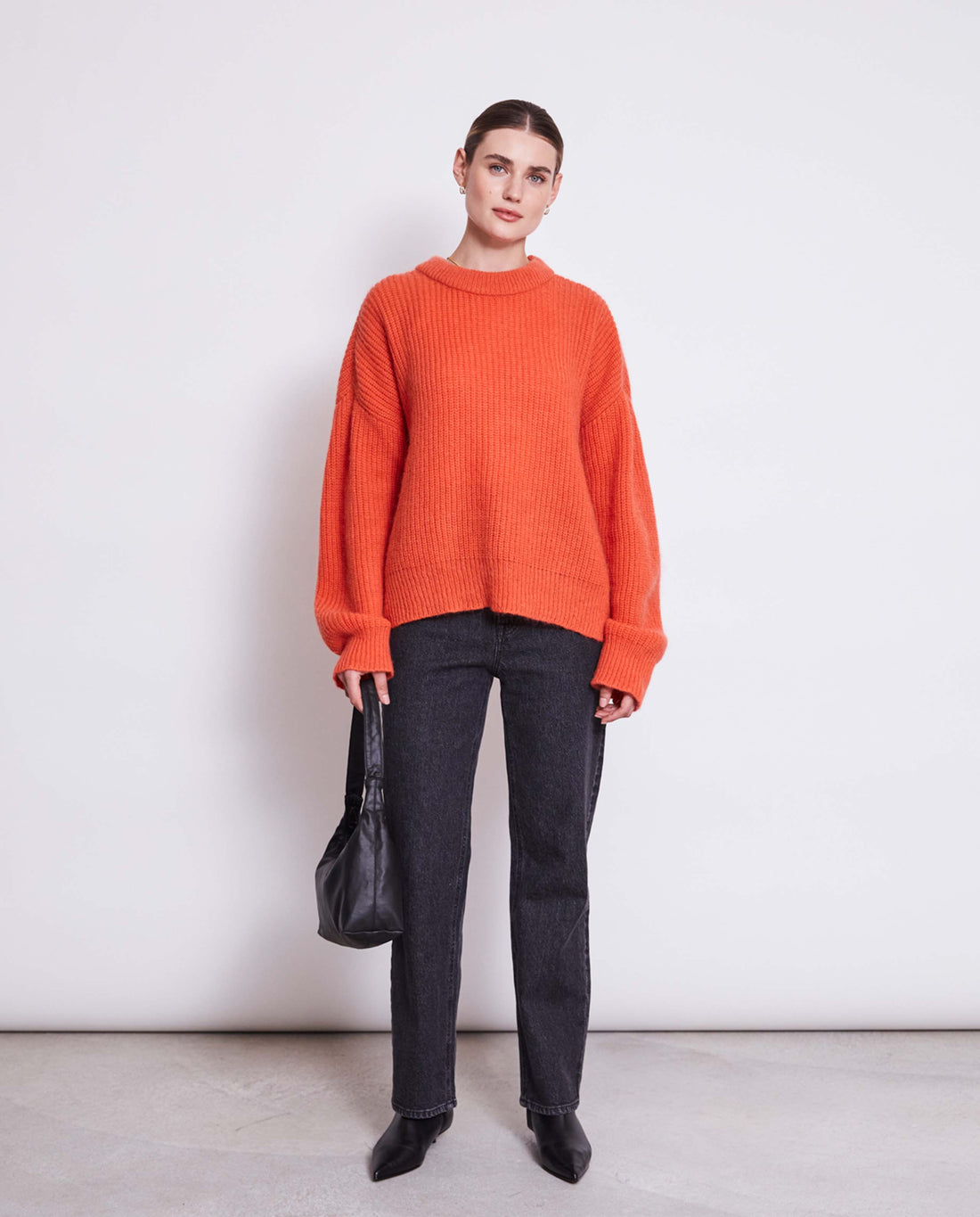 Pull en laine mohair recyclée