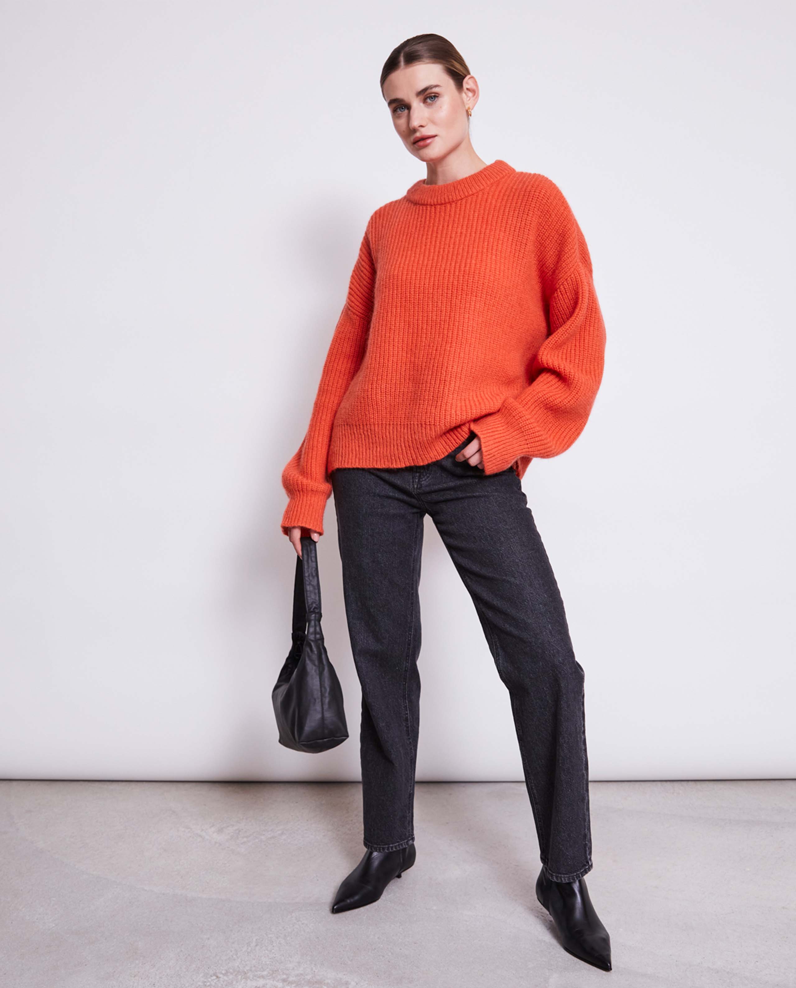 Pull en laine mohair recyclée