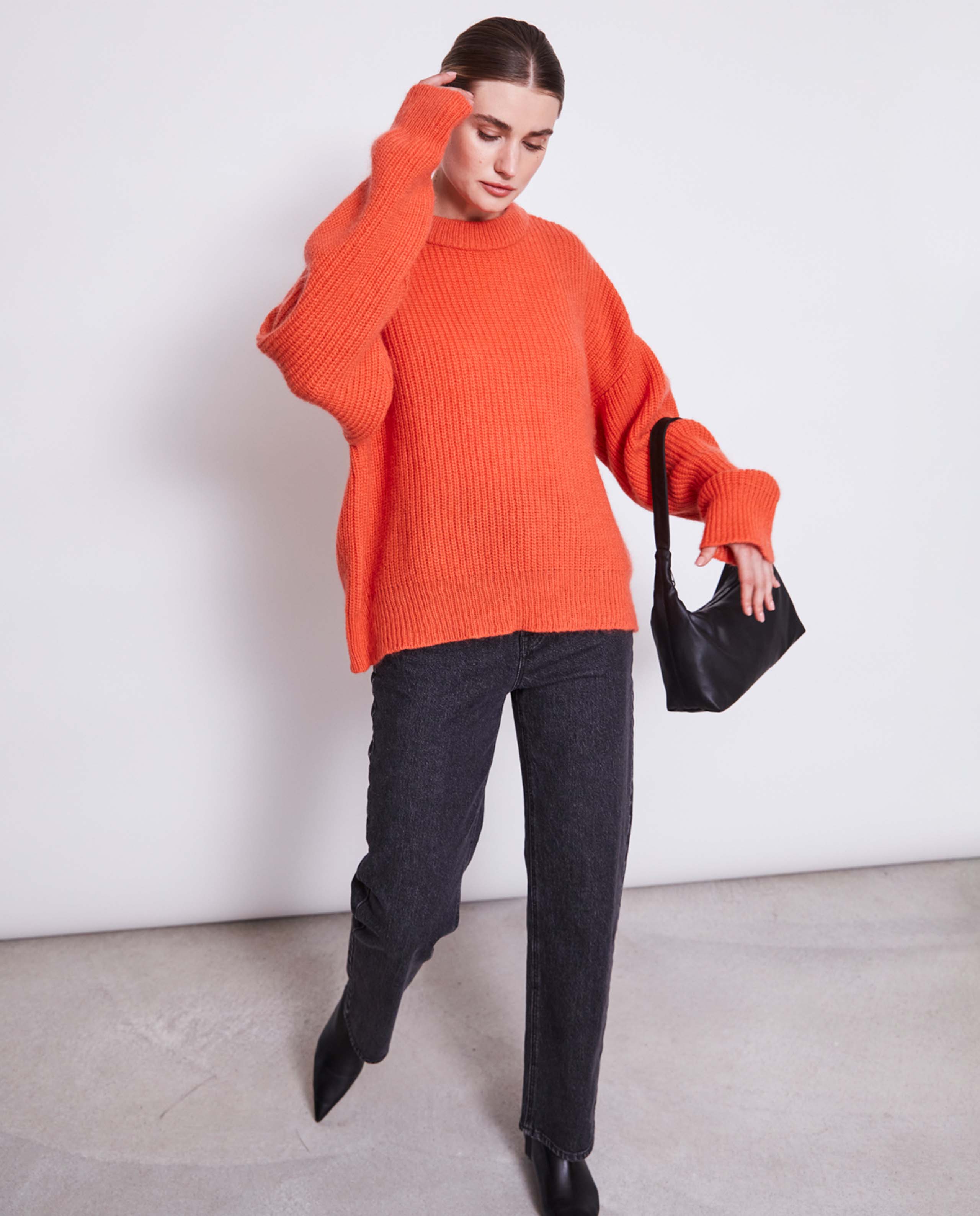 Pull en laine mohair recyclée