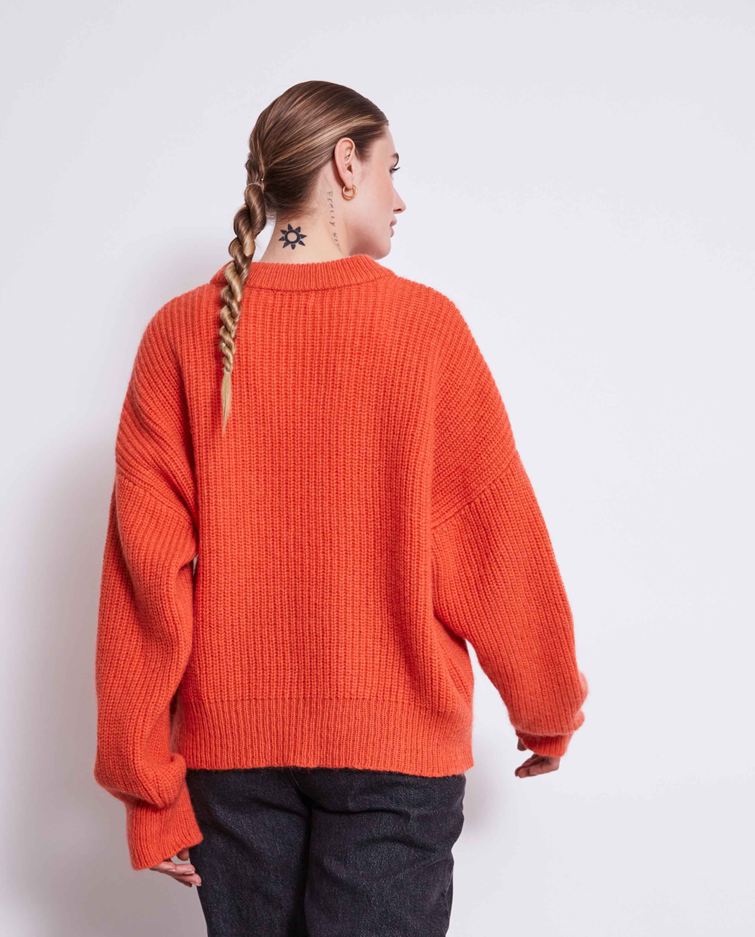 Pull en laine mohair recyclée