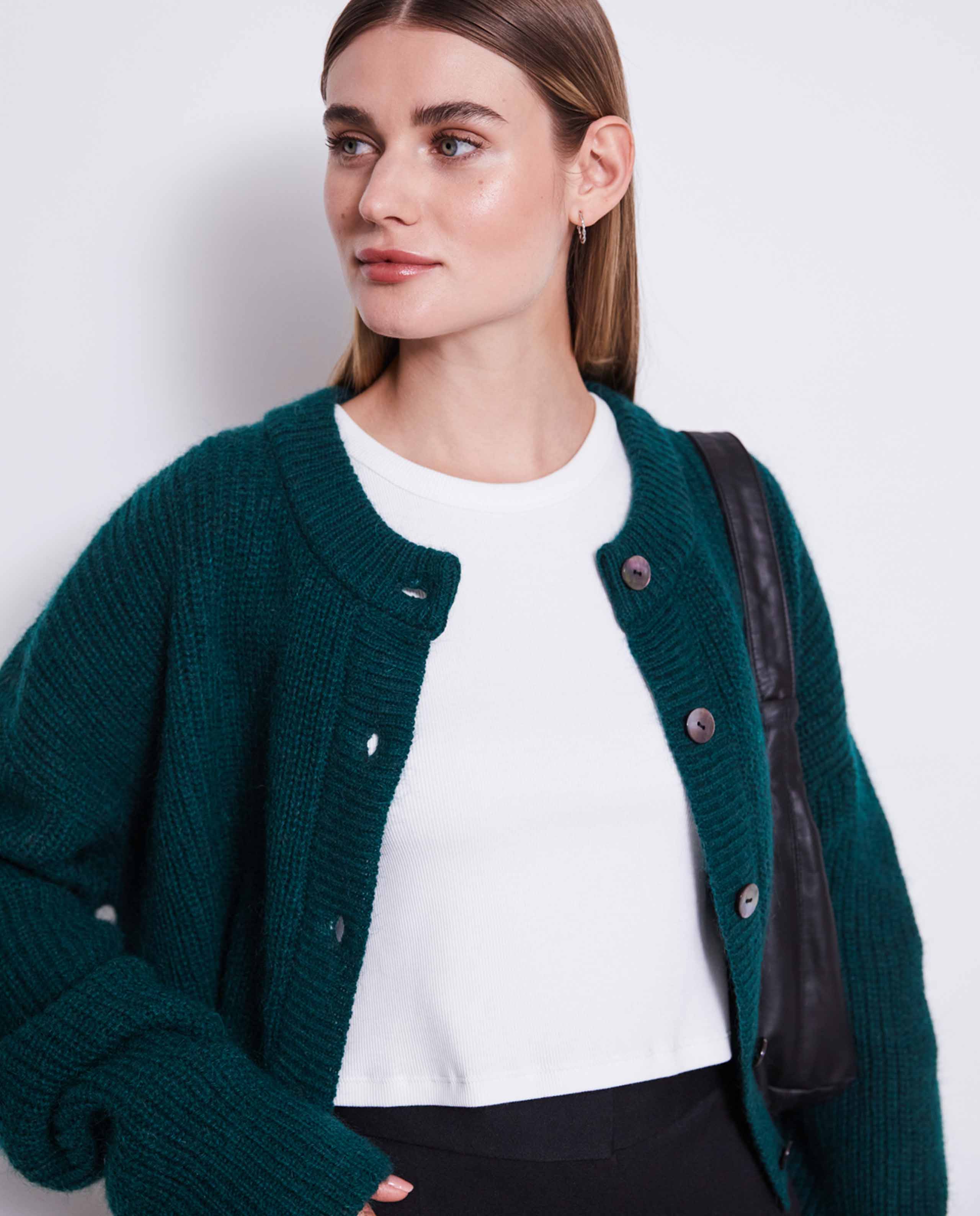 Gilet en laine mohair recyclée