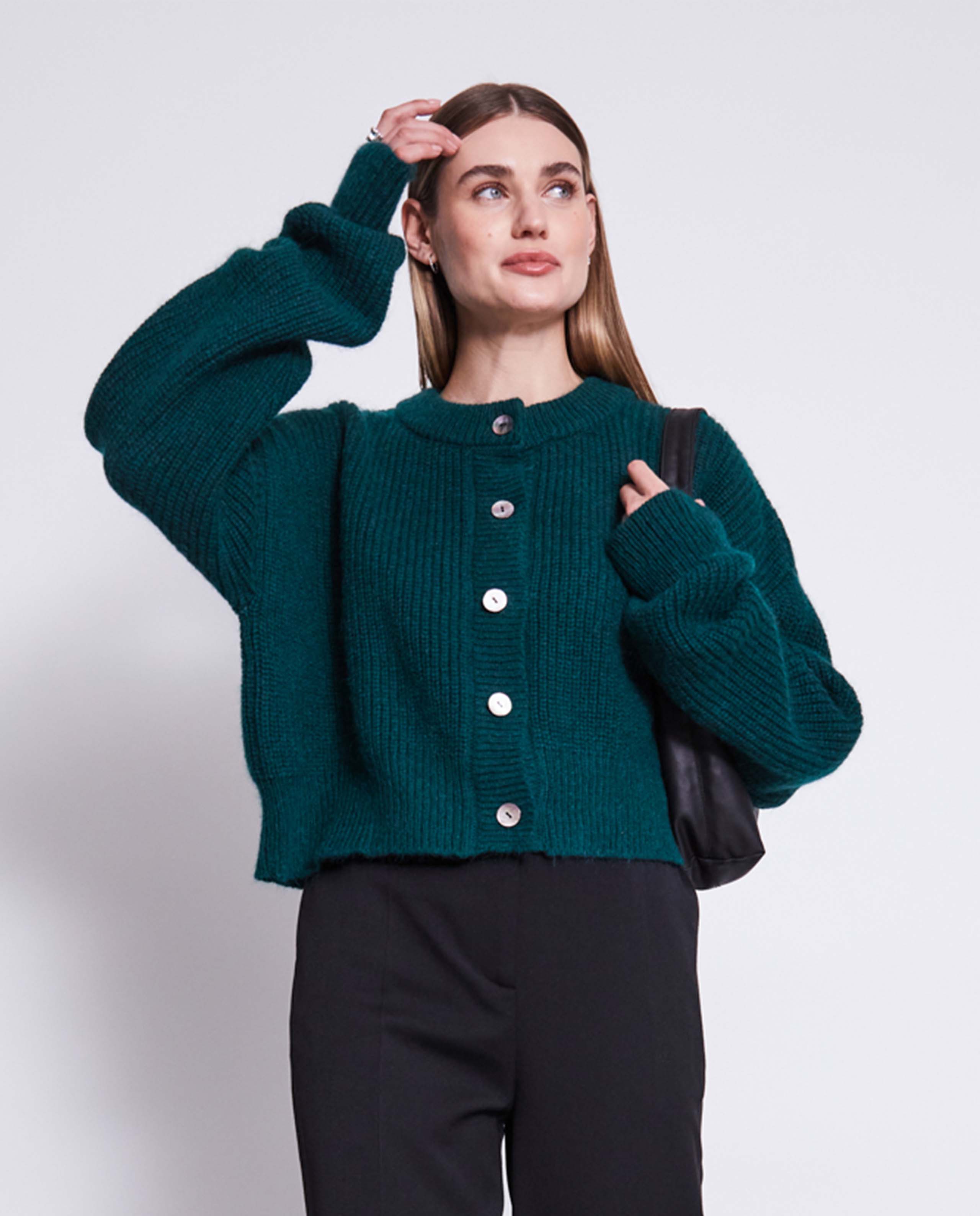 Gilet en laine mohair recyclée