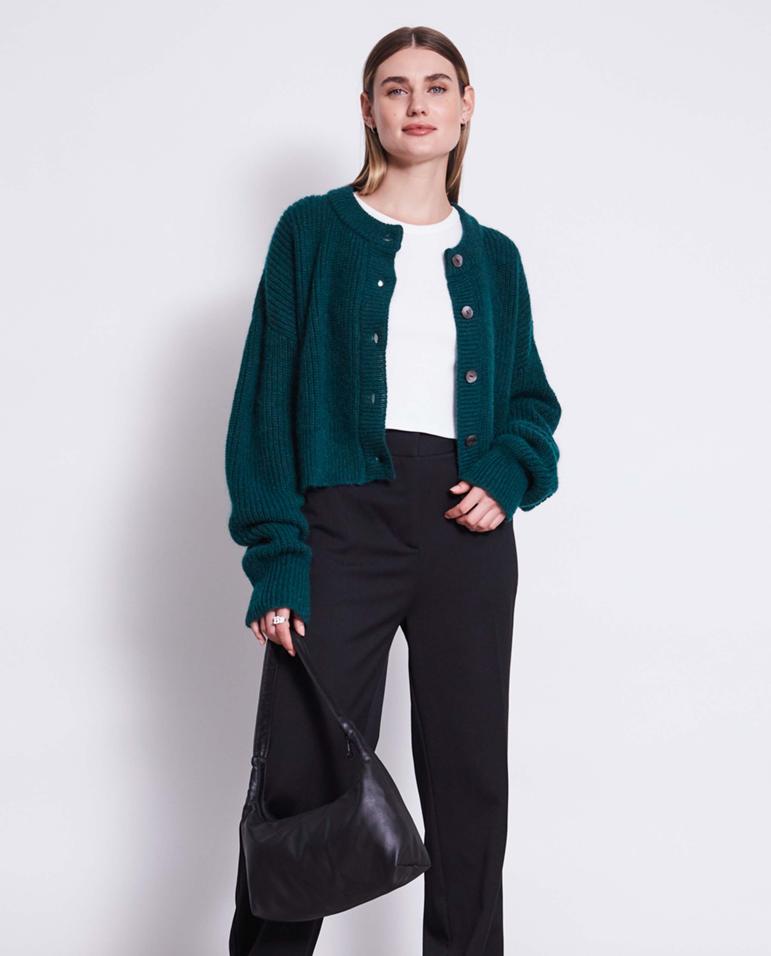 Gilet en laine mohair recyclée