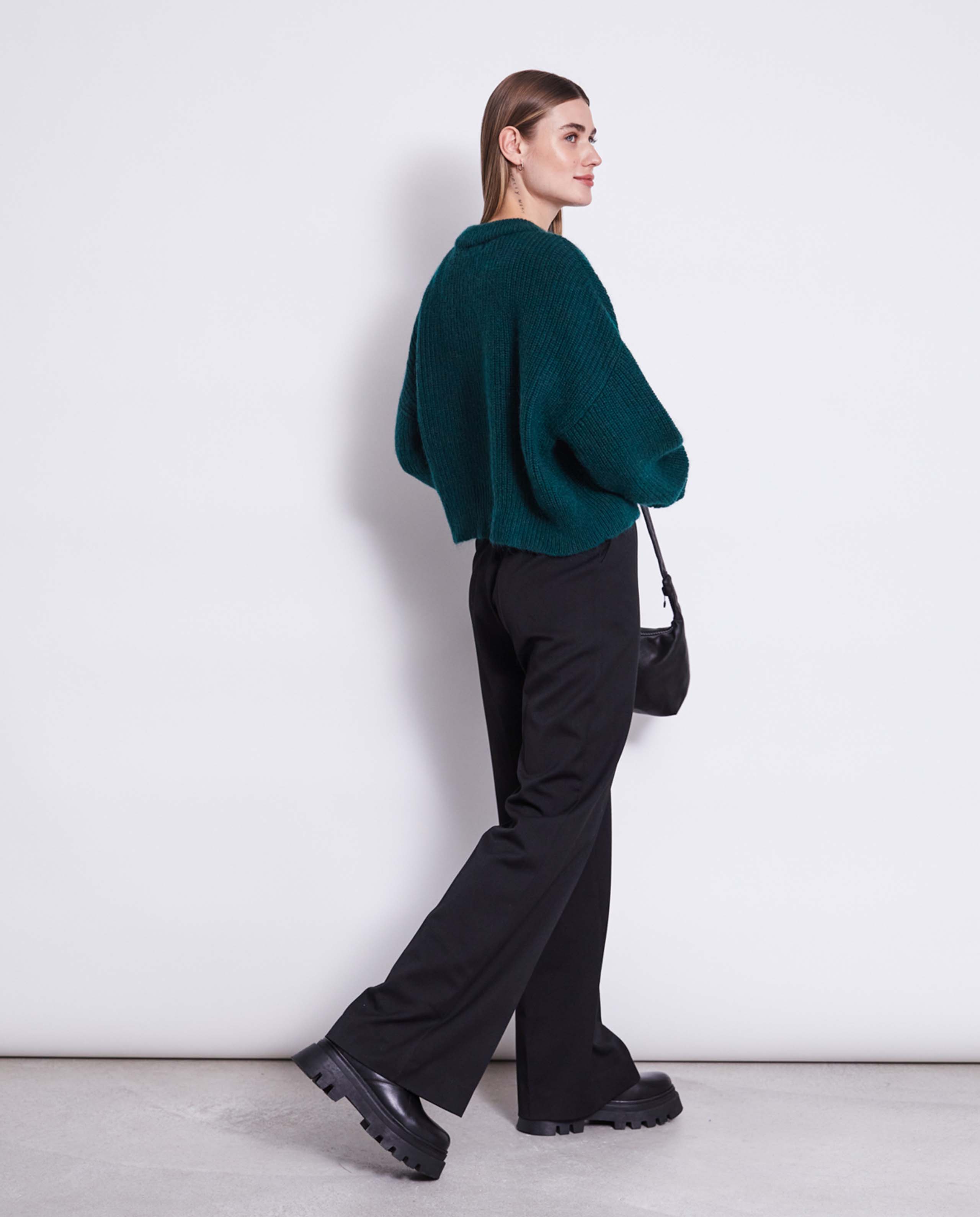 Gilet en laine mohair recyclée