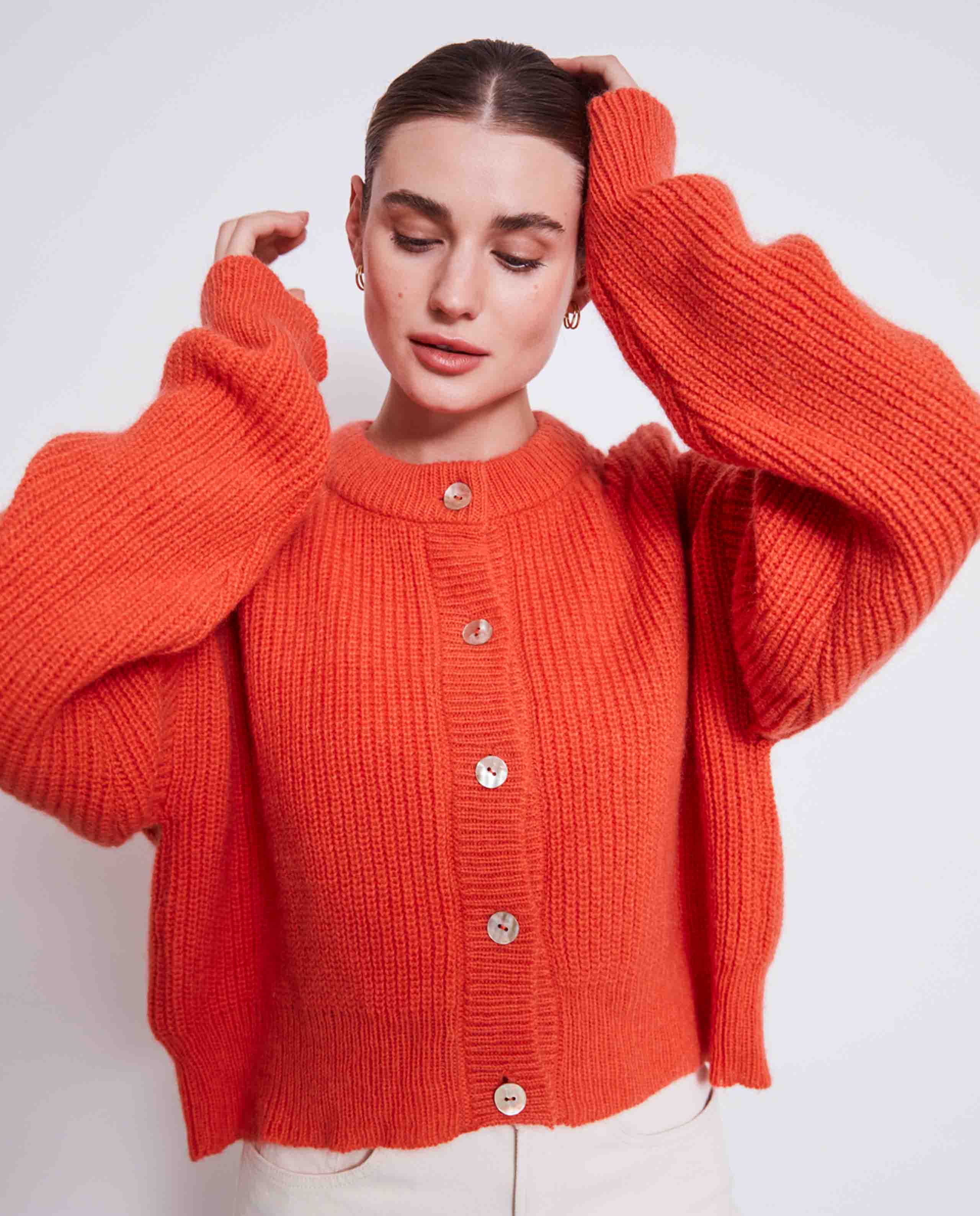 Gilet en laine mohair recyclée