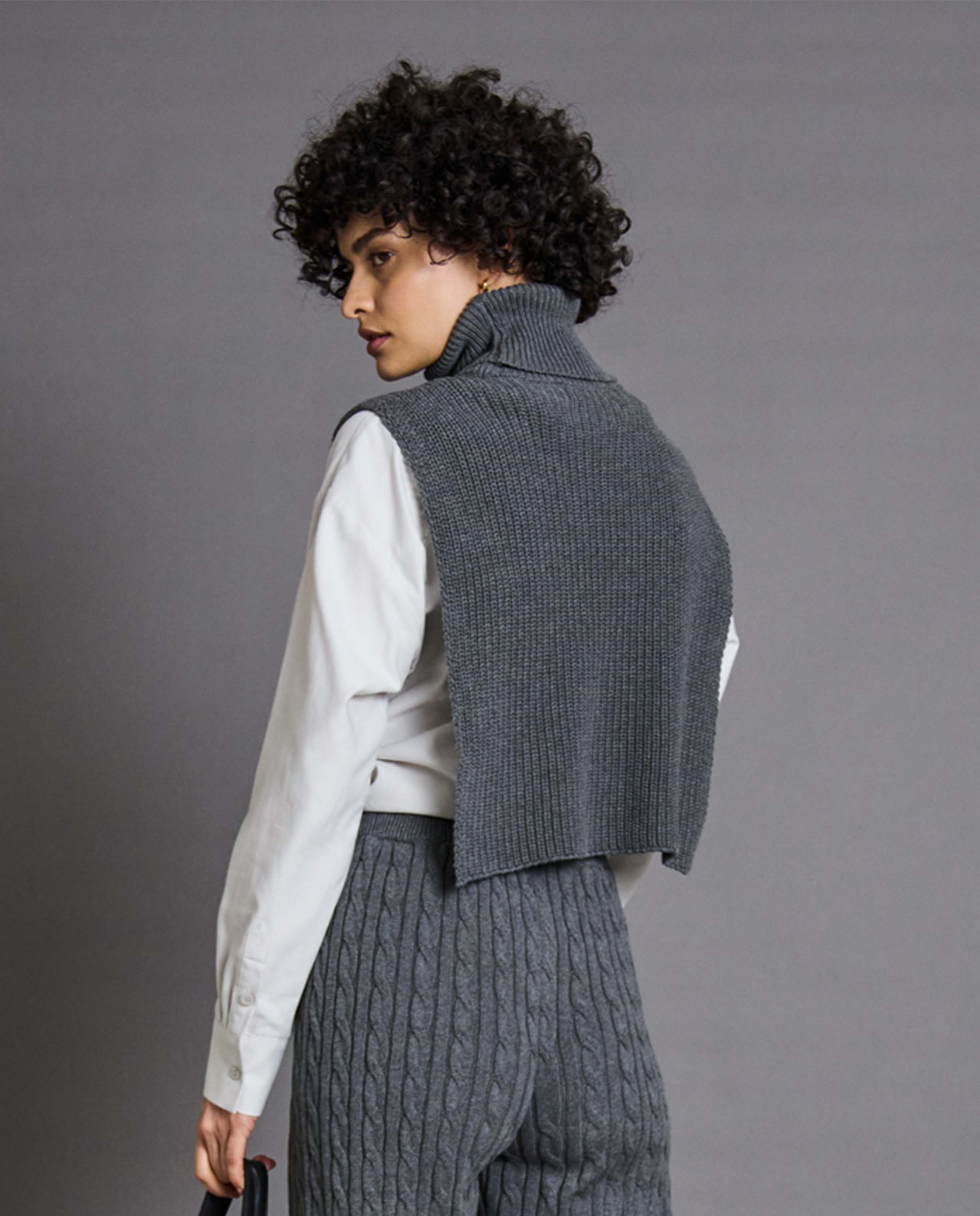 Faux col roulé en coton bio