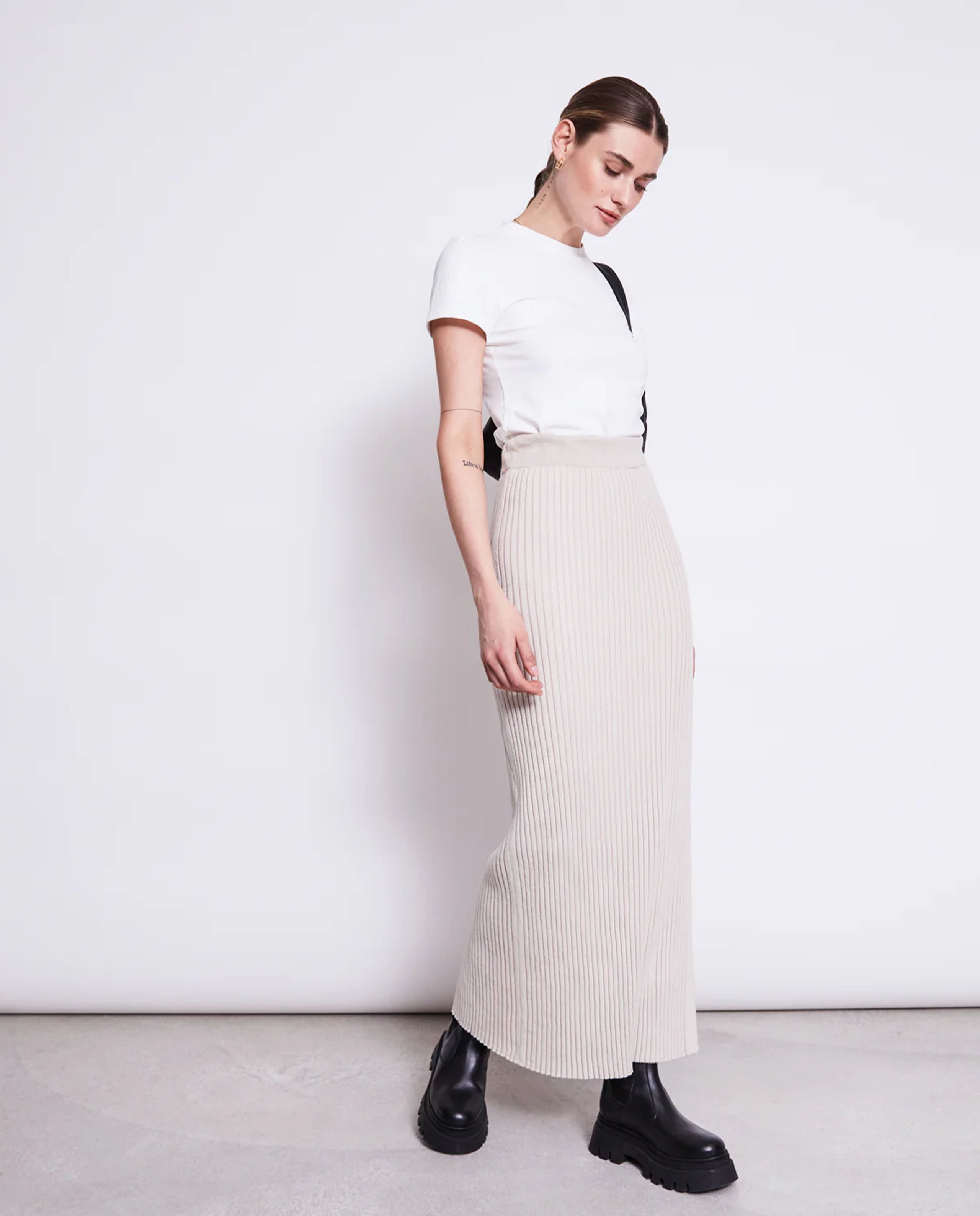 marché commun jupe tupe longue coton bio ivoire jan n june