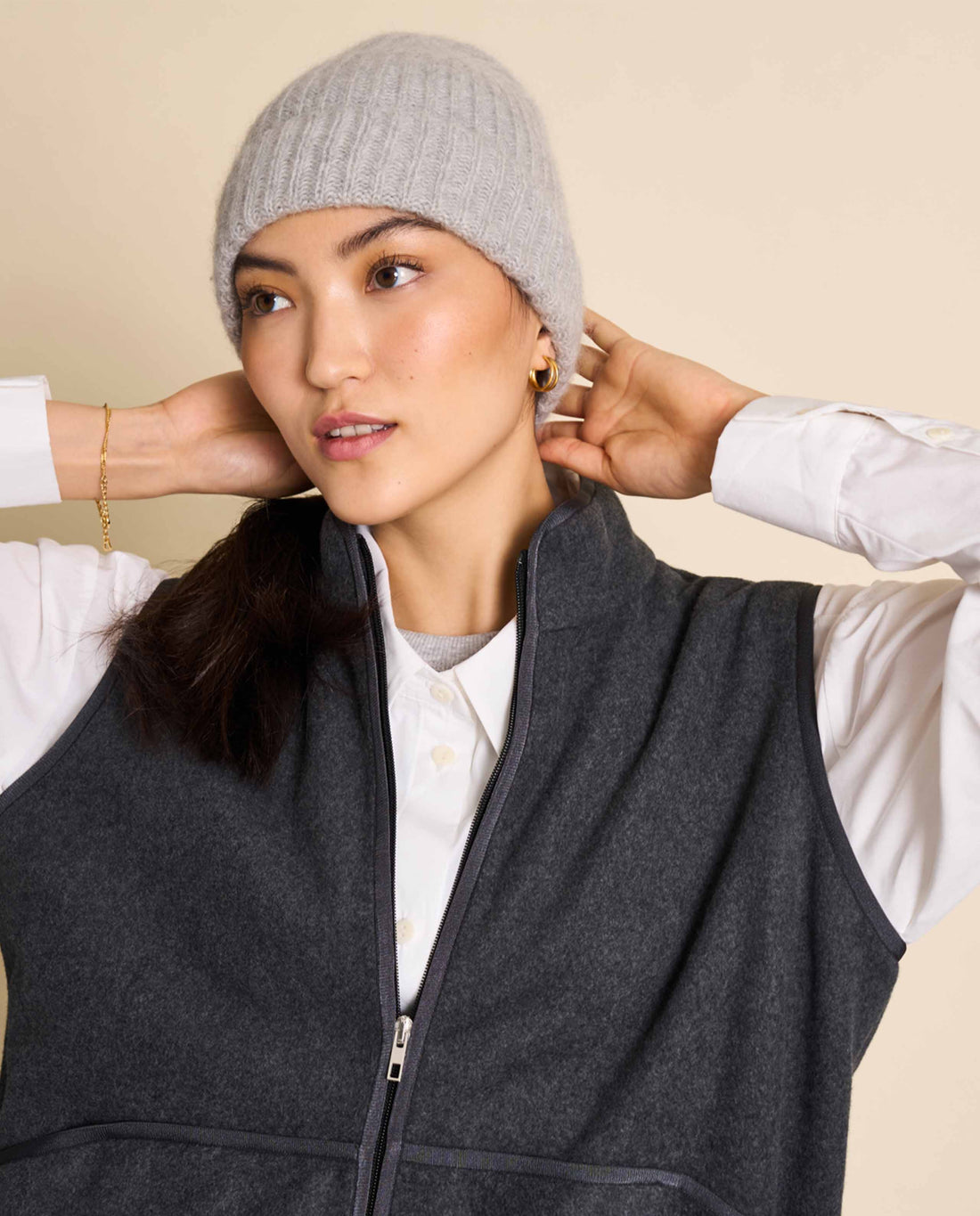 Bonnet en laine mohair