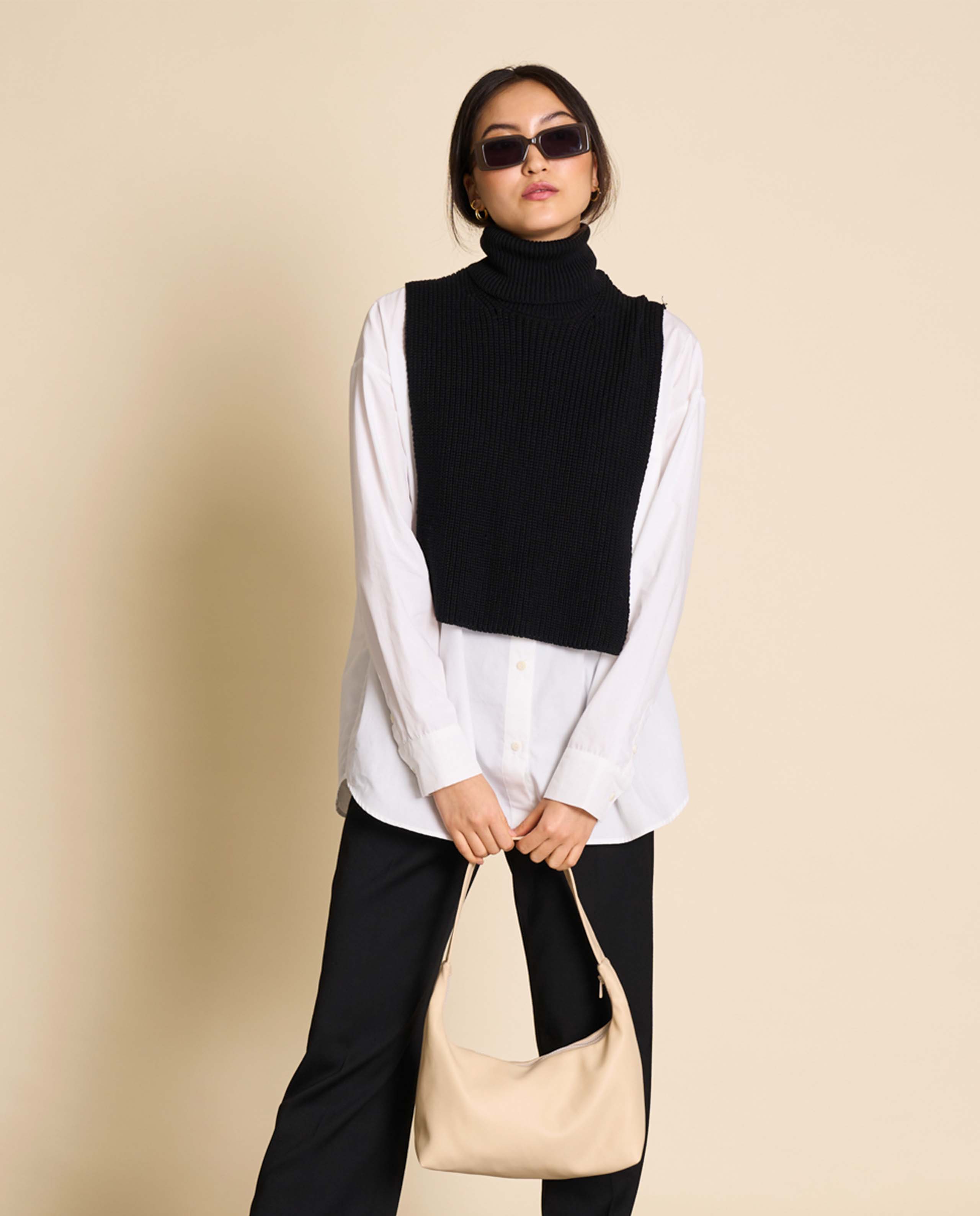 Faux col roulé en coton bio
