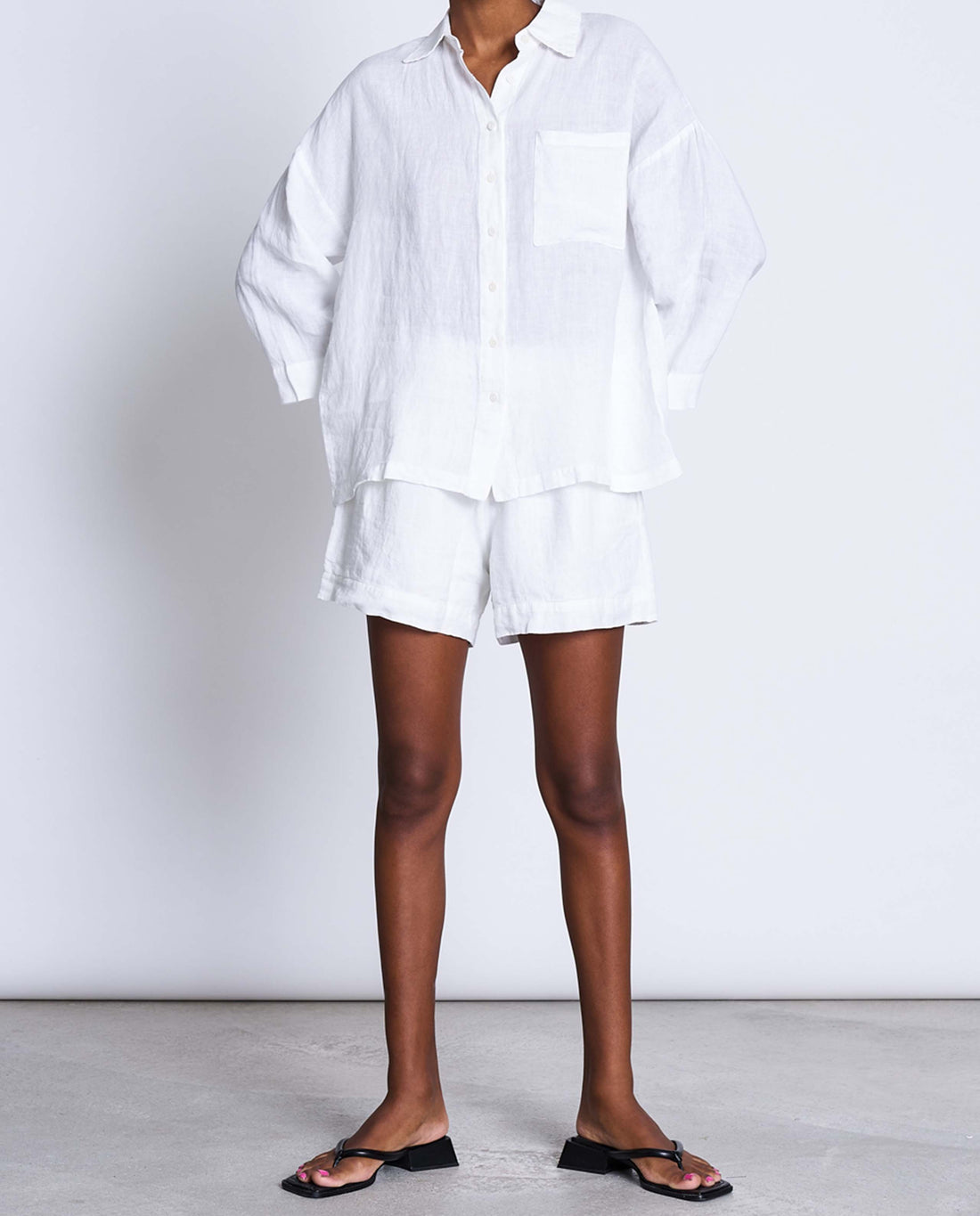 marché commun jan n june femme short tournai blanc lin belge