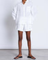 marché commun jan n june femme short tournai blanc lin belge