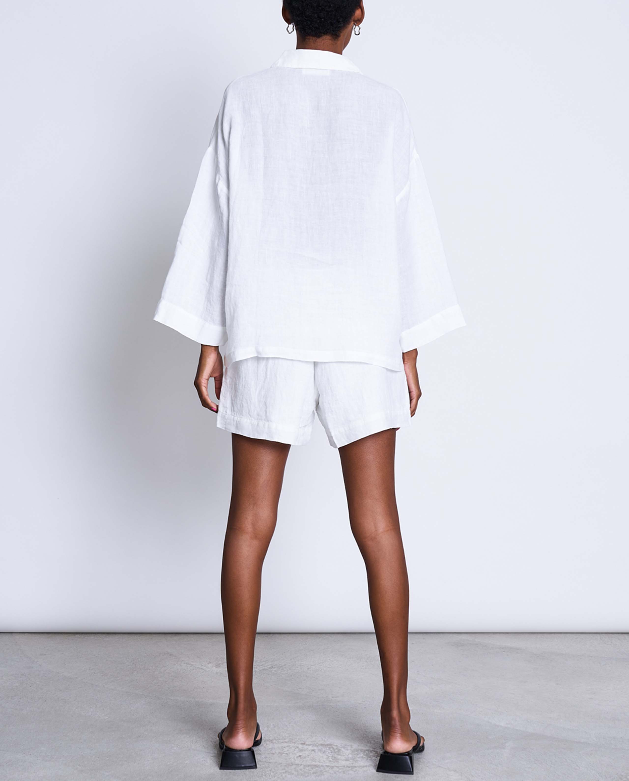 marché commun jan n june femme short tournai blanc lin belge