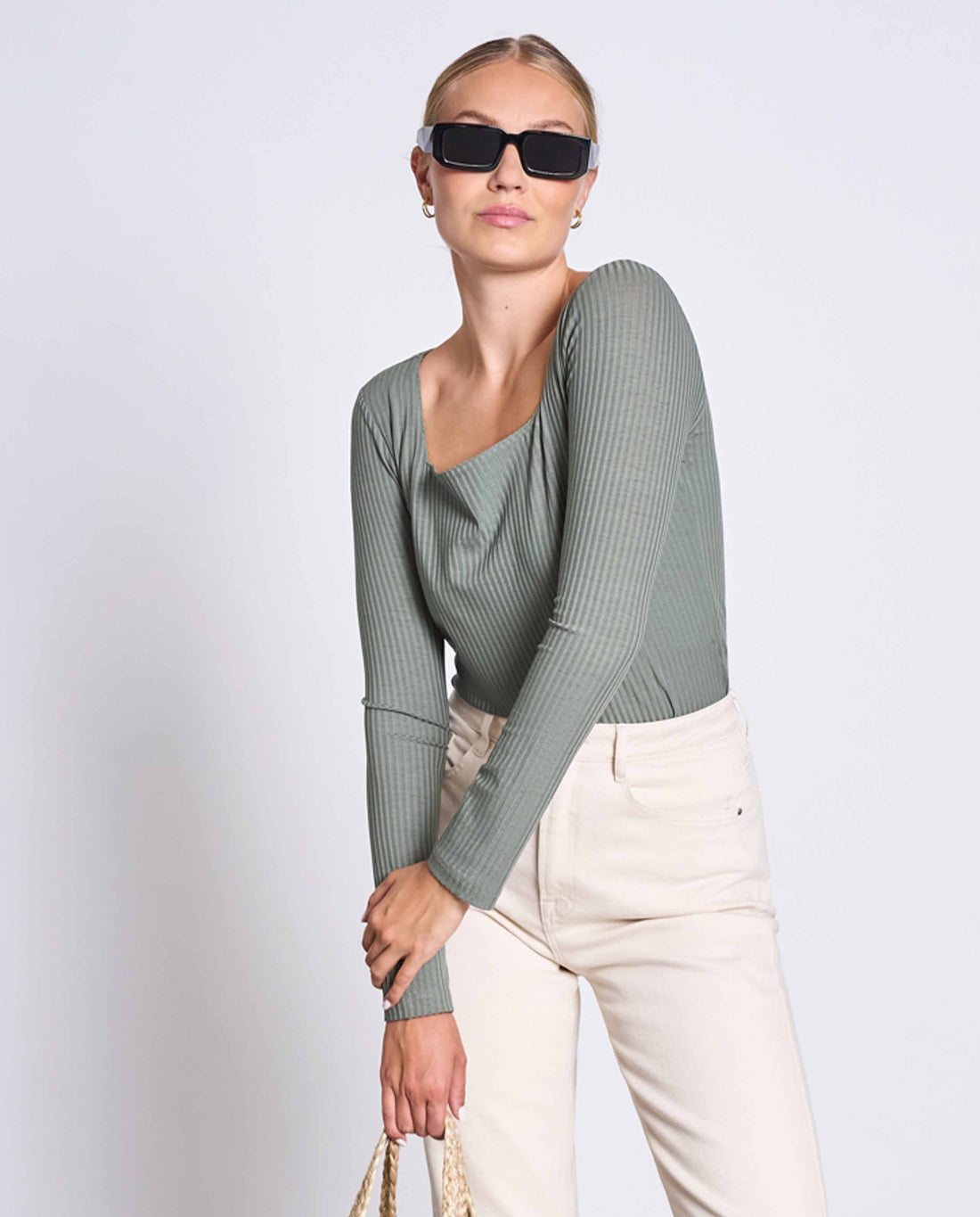 Marché Commun Tshirt Tencel Col Carrée jan&