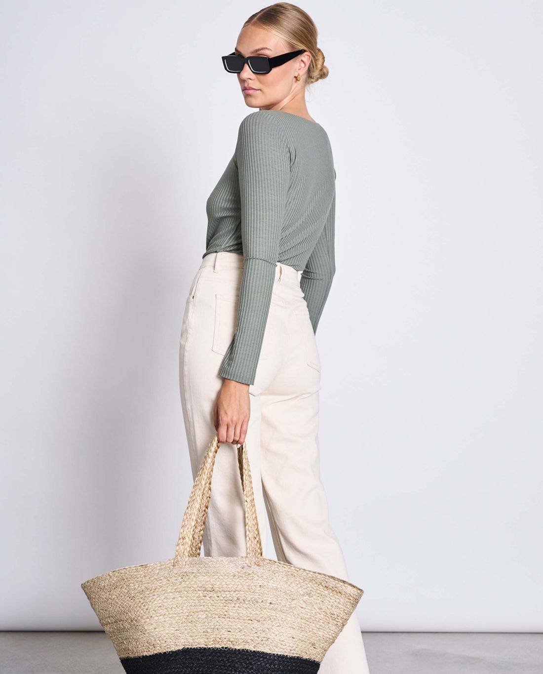 Marché Commun Tshirt Tencel Col Carrée jan&