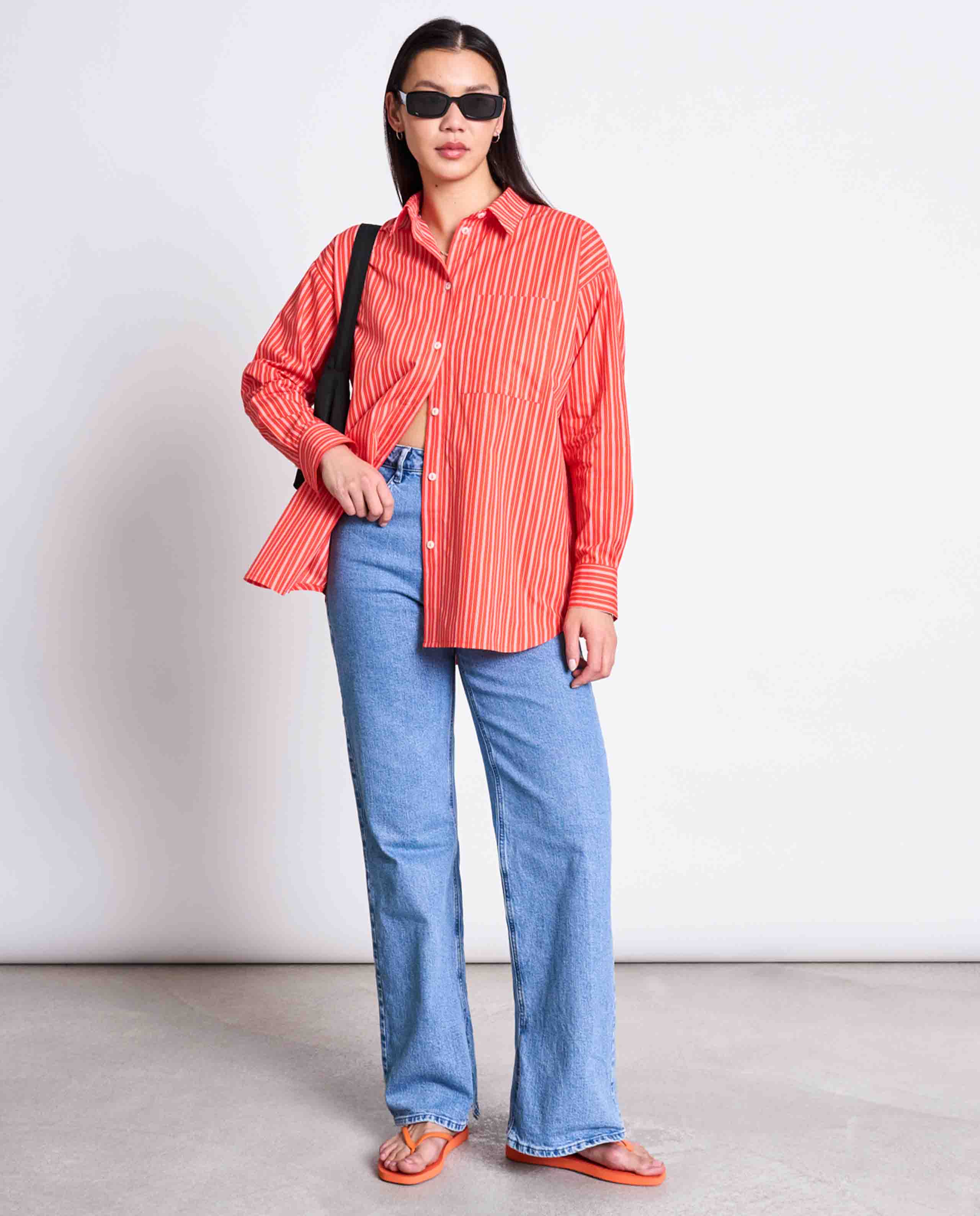 marché commun chemise en coton bio rayée cherry jan n june