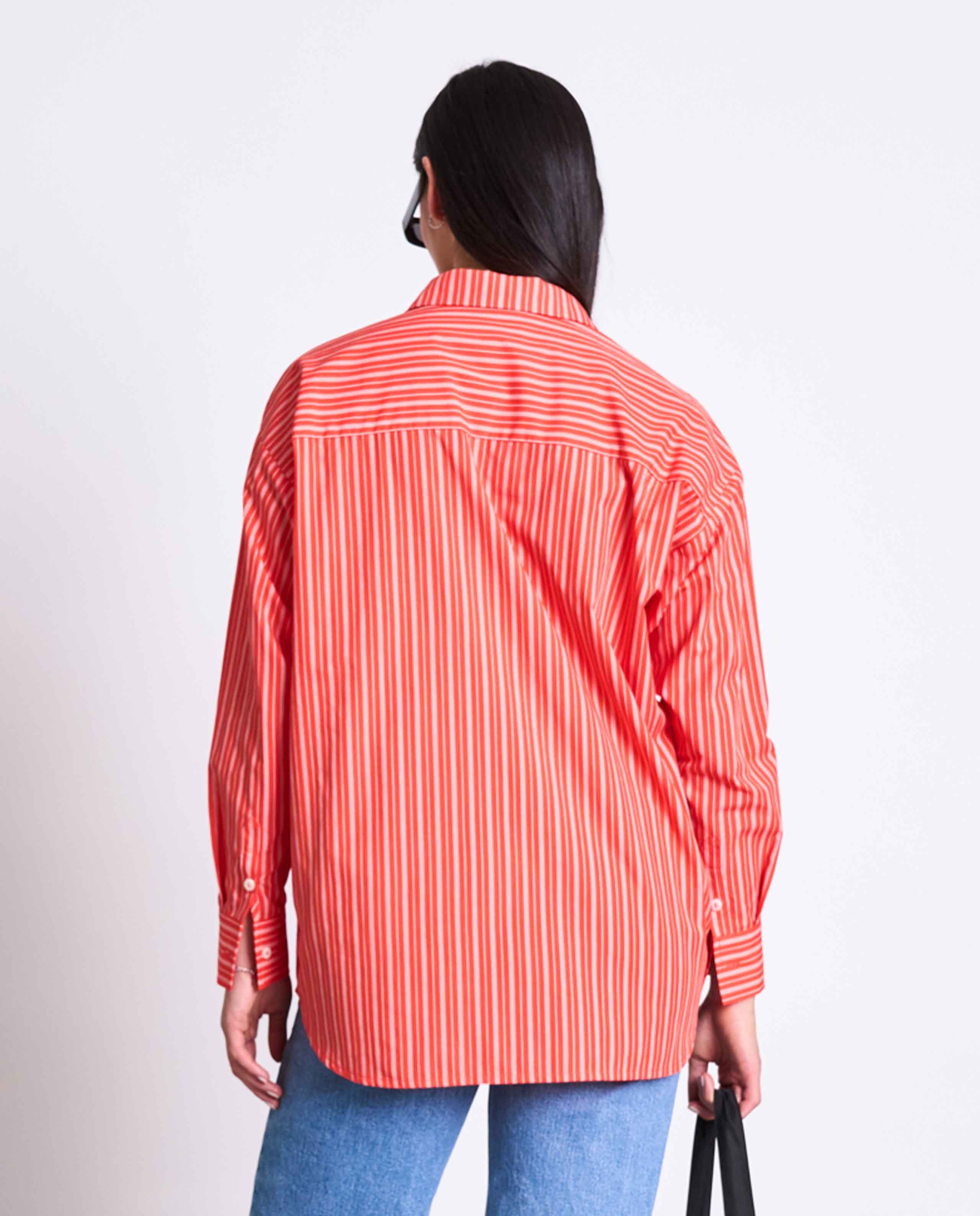marché commun chemise en coton bio rayée cherry jan n june