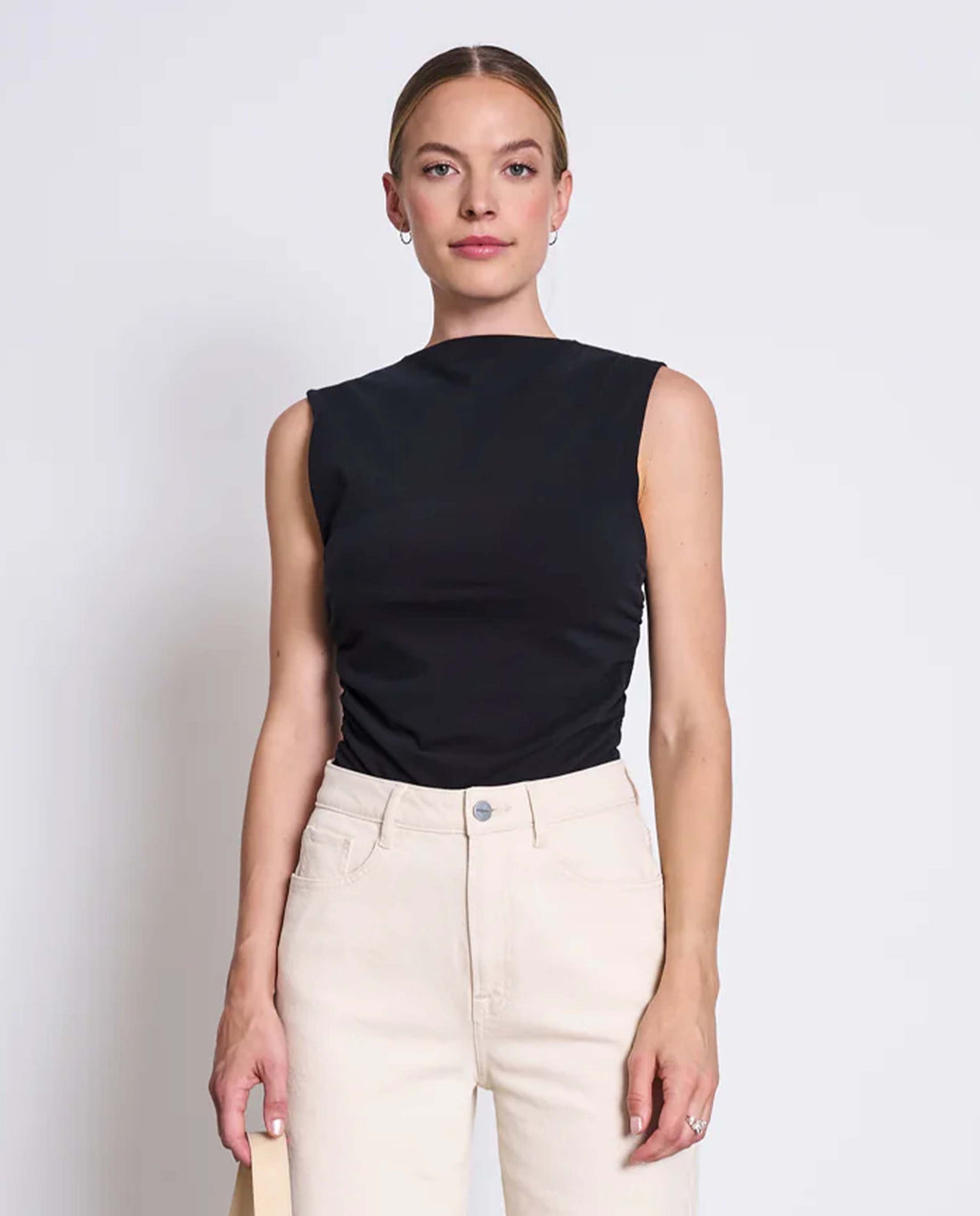 Marché Commun top en coton bio noir jan n june