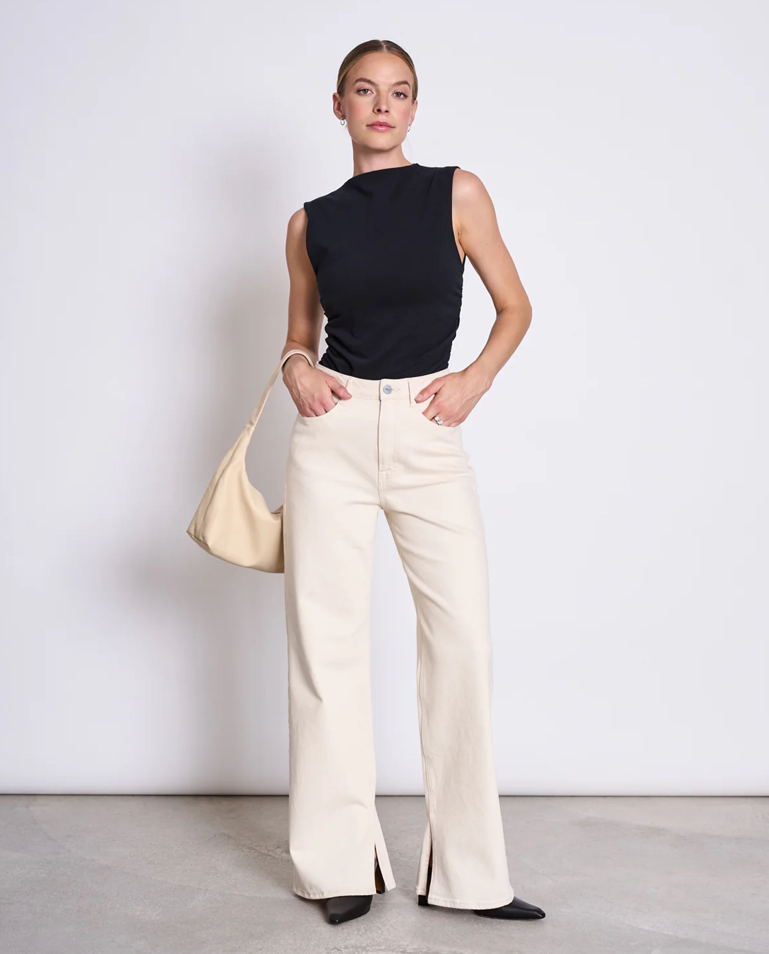 Marché Commun top en coton bio noir jan n june