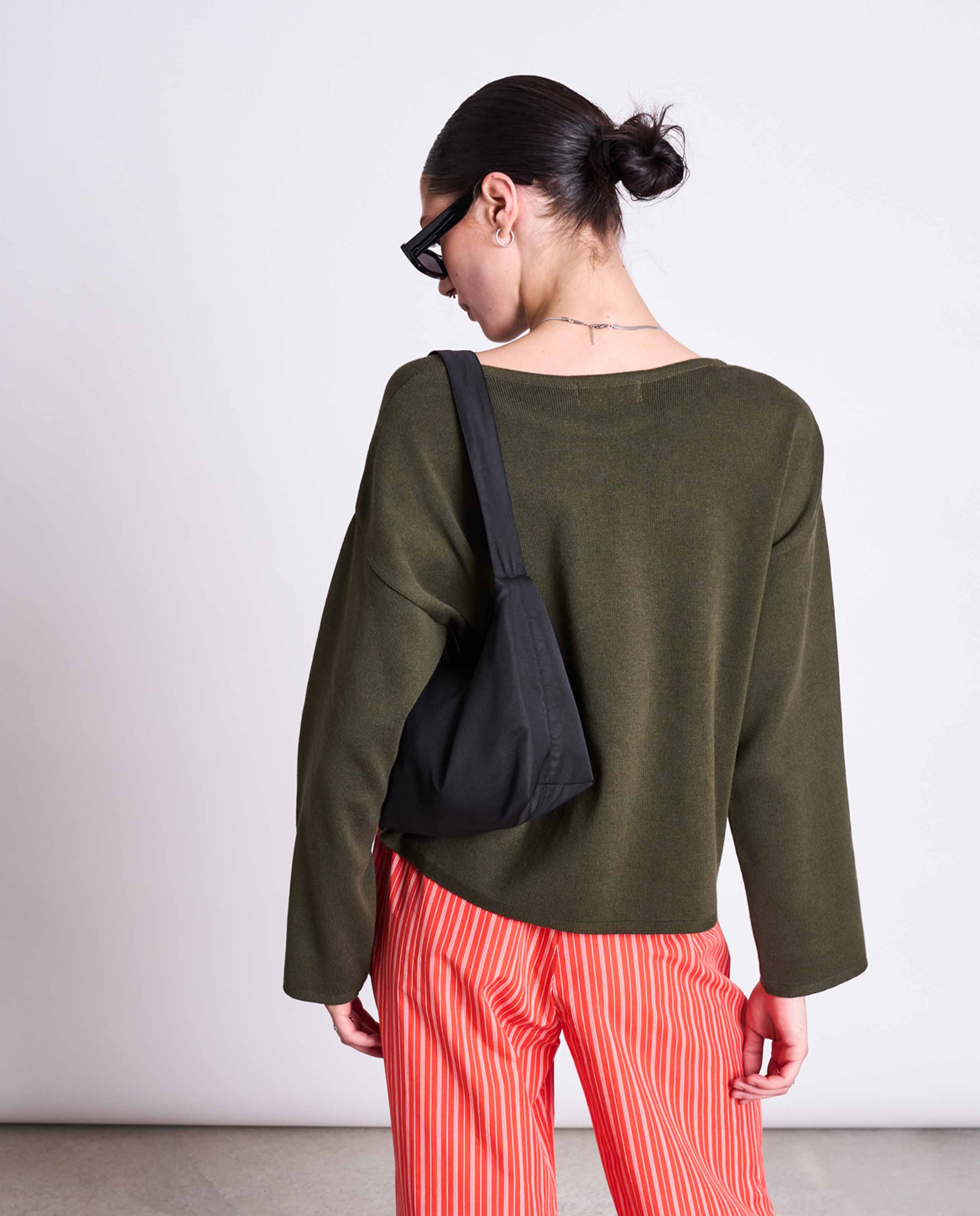 marché commun pull léger en coton bio vert olive jan n june