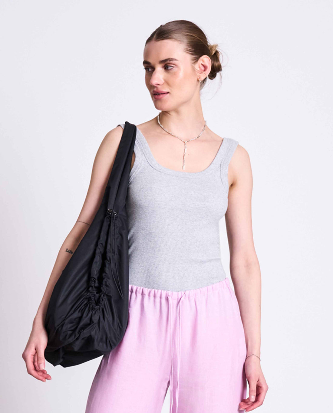 marché commun tank top en coton bio gris clair jan n june
