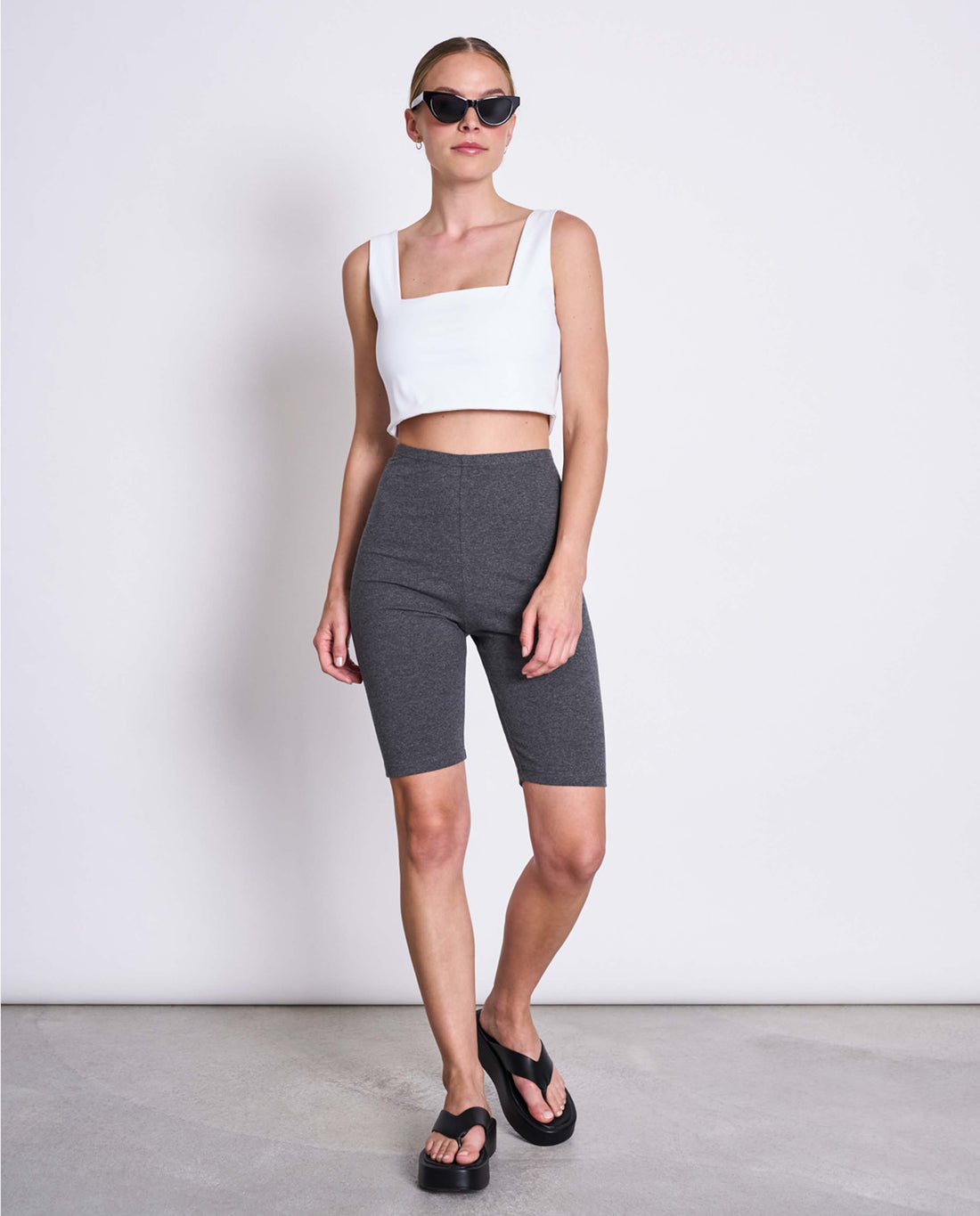 Marché commun crop top blanc recyclé jan &