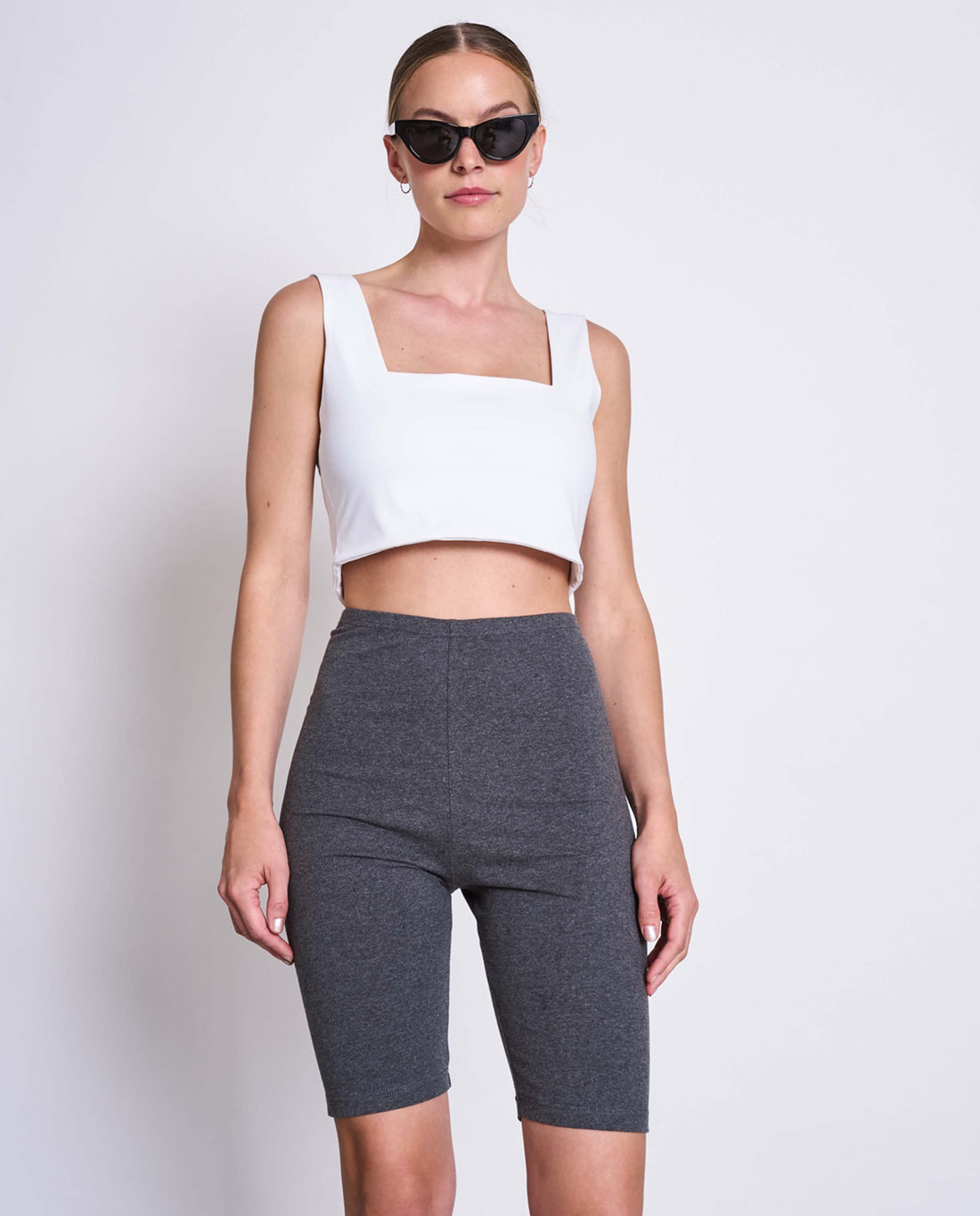 Marché commun crop top blanc recyclé jan &