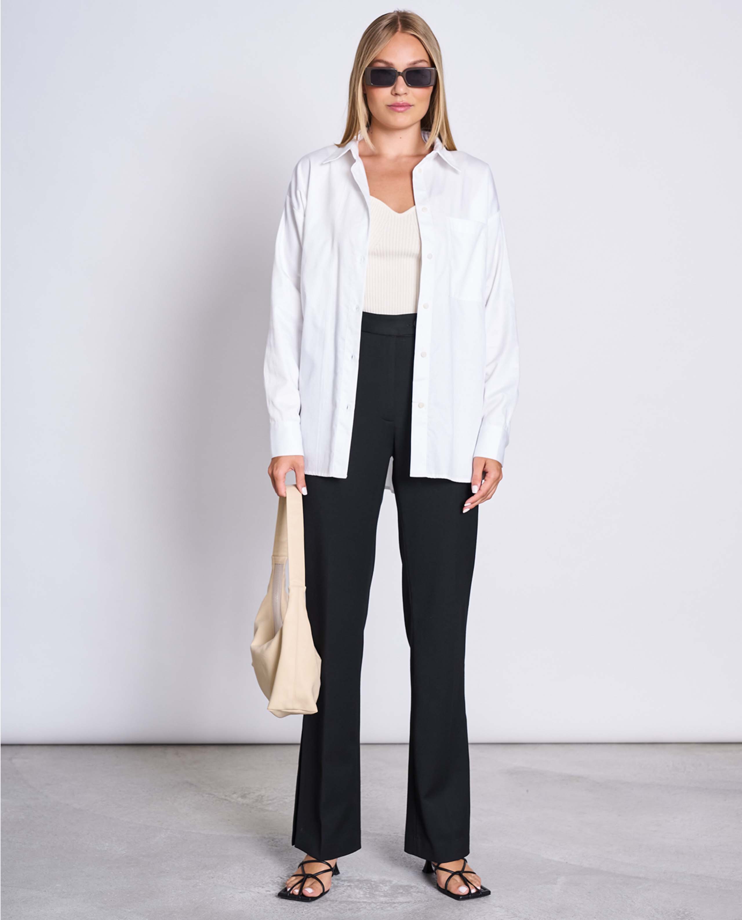 Marché Commun Débardeur col coeur blanc cassé Jan&