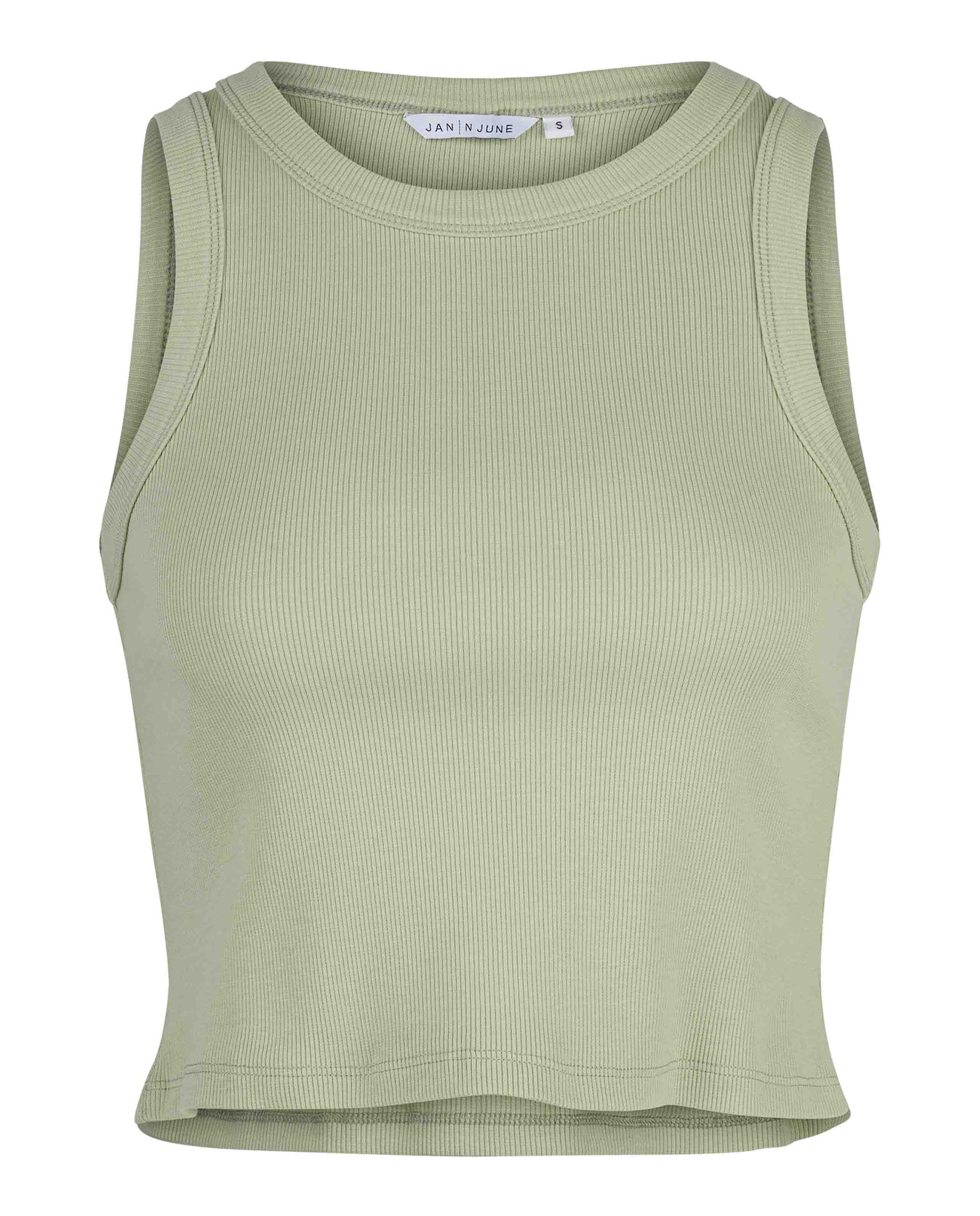 Marché Commun débardeur court pistache Jan&