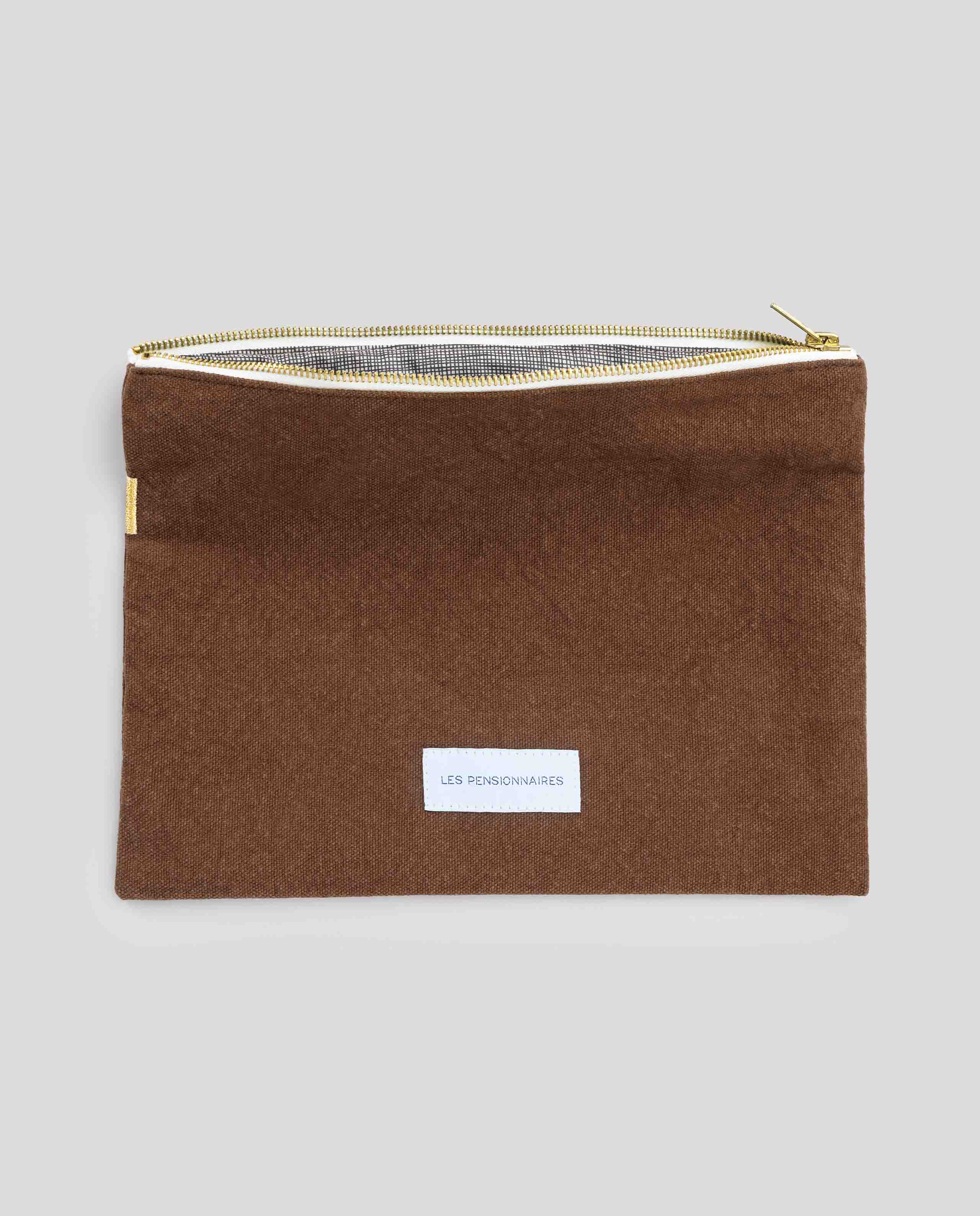 Marché Commun Les Pensionnaires Pochette Marron Noisette