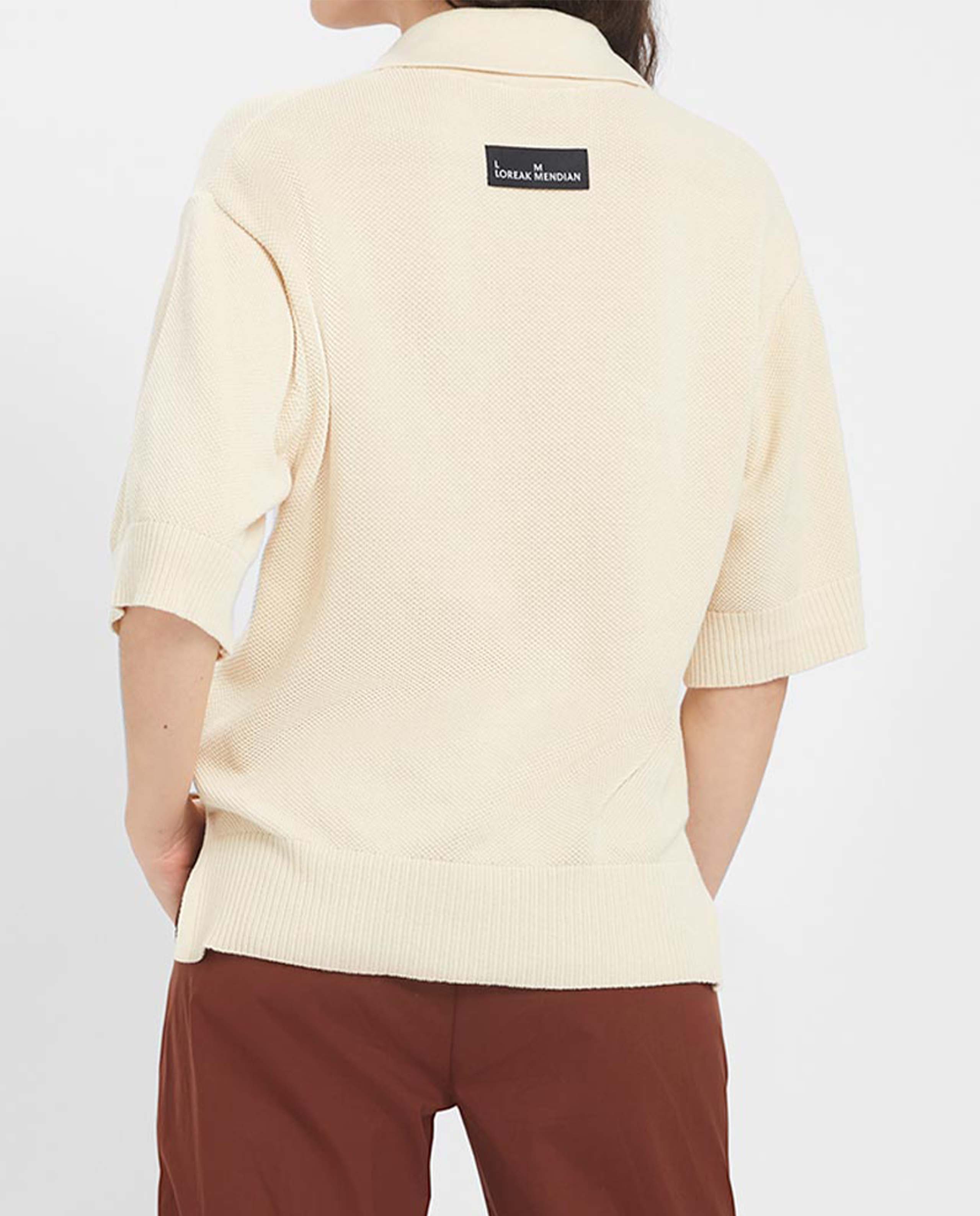 MARCHÉ COMMUN pull polo albia en coton bio loreak mendian
