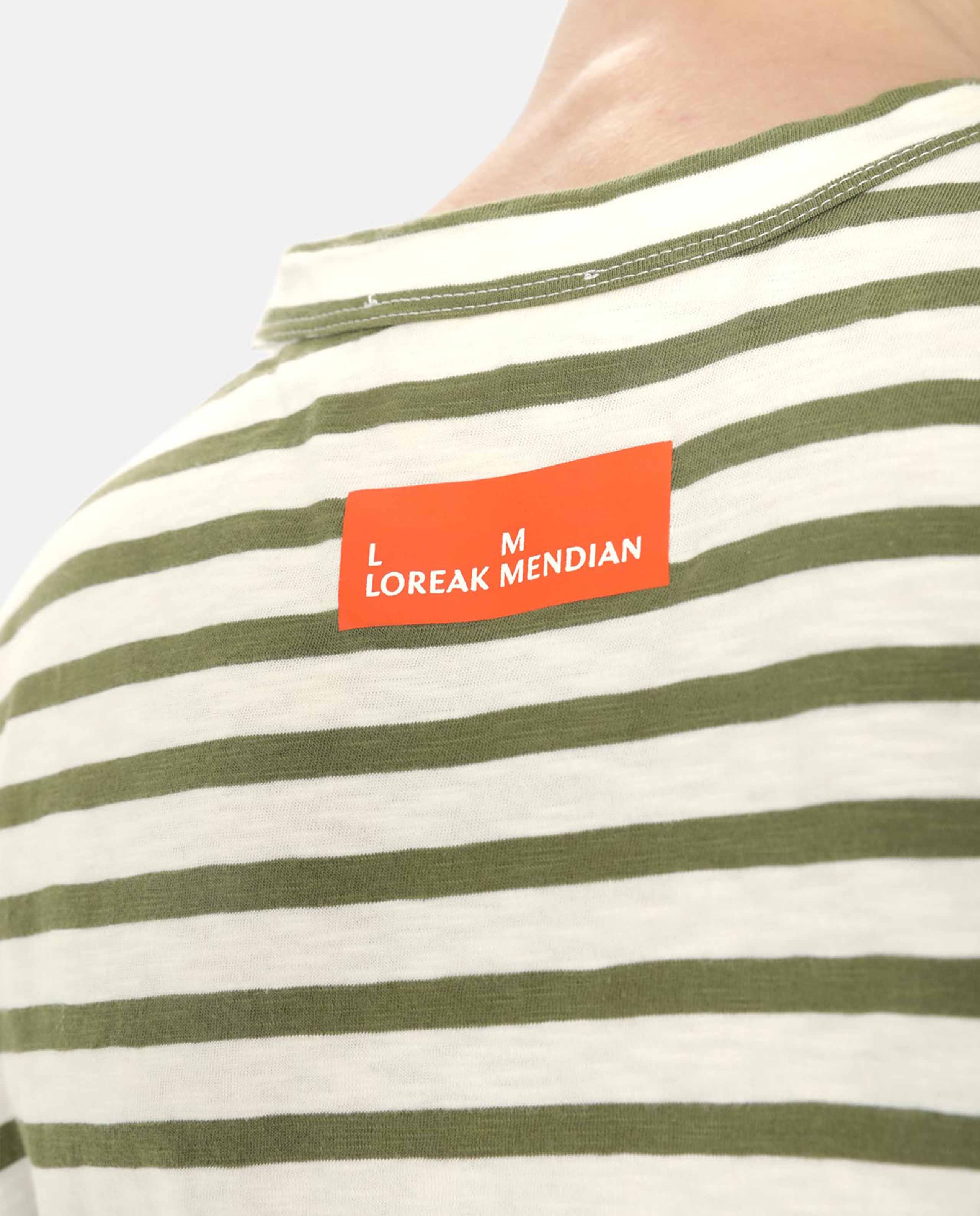 MARCHÉ COMMUN Tshirt mariniere kaki loreak mendian
