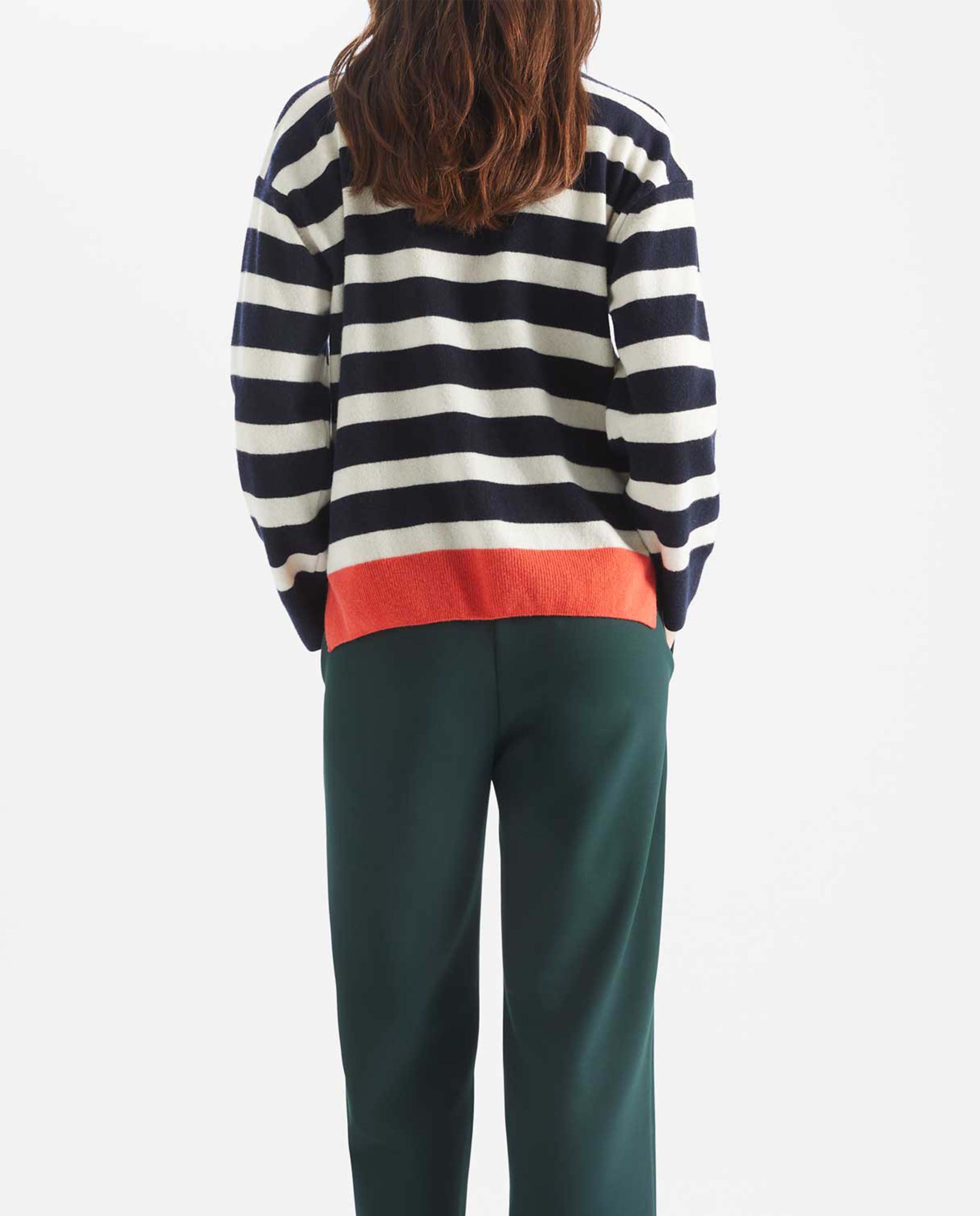 Pull à rayures en laine