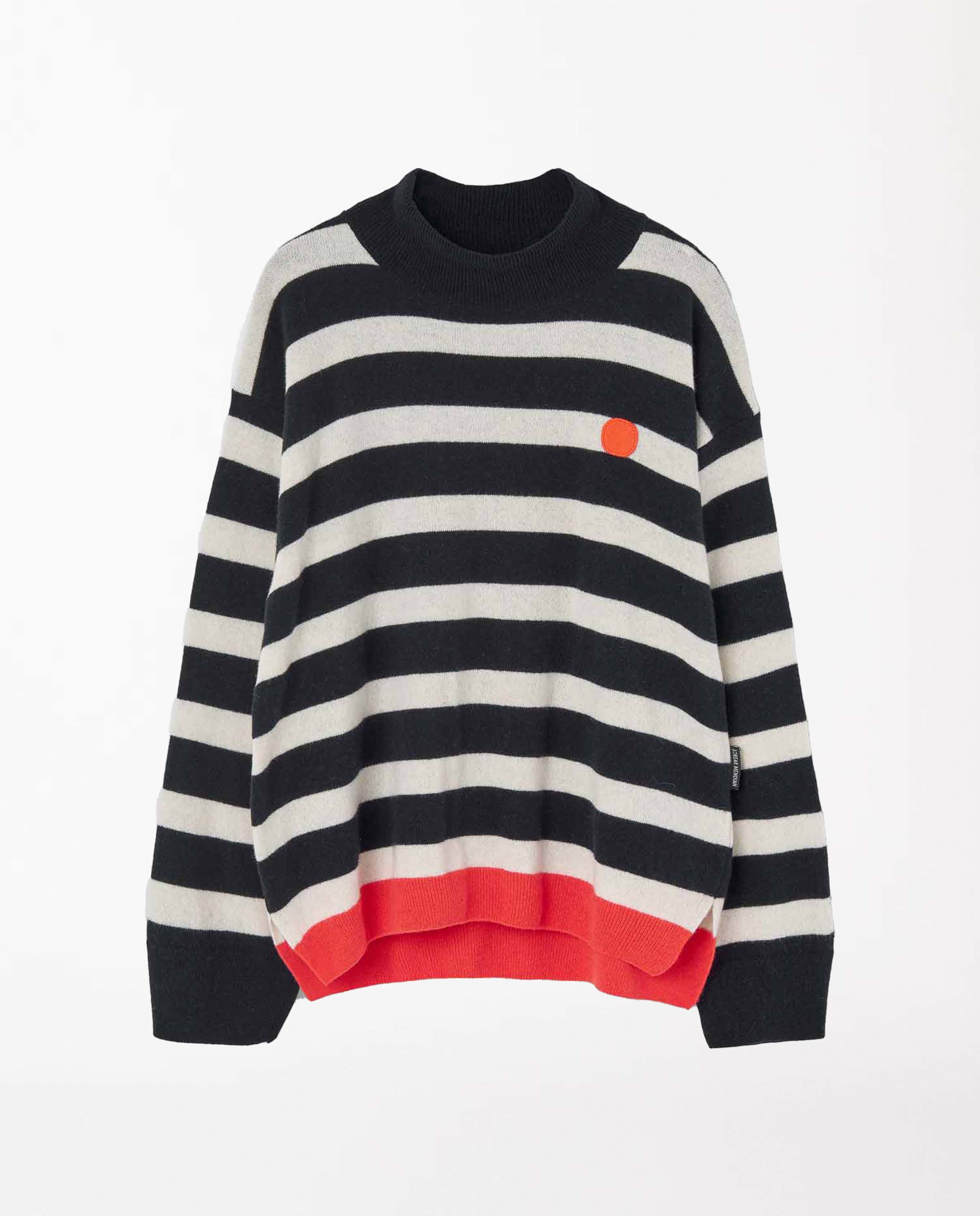 Pull à rayures en laine