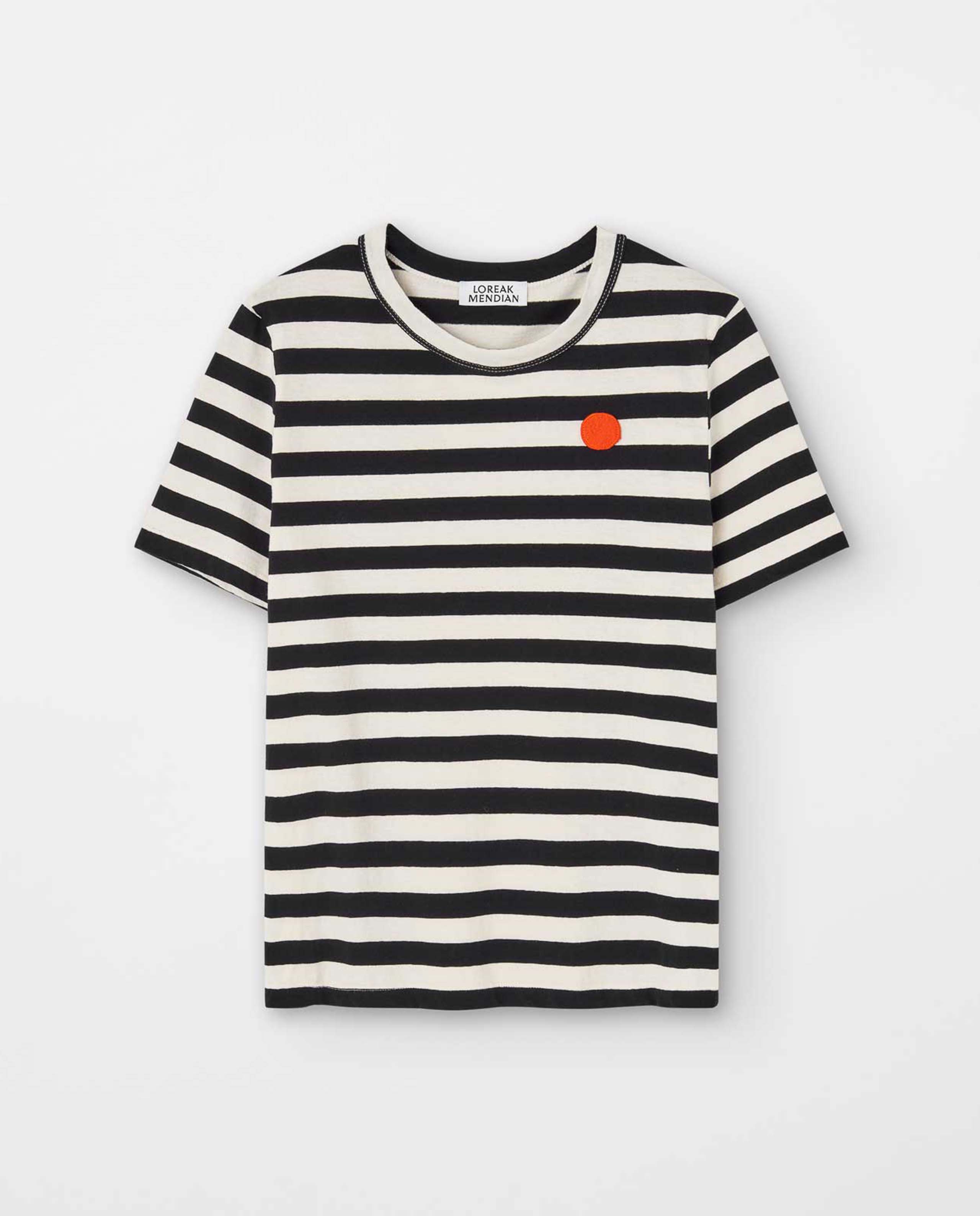 T-shirt à rayures en coton biologique