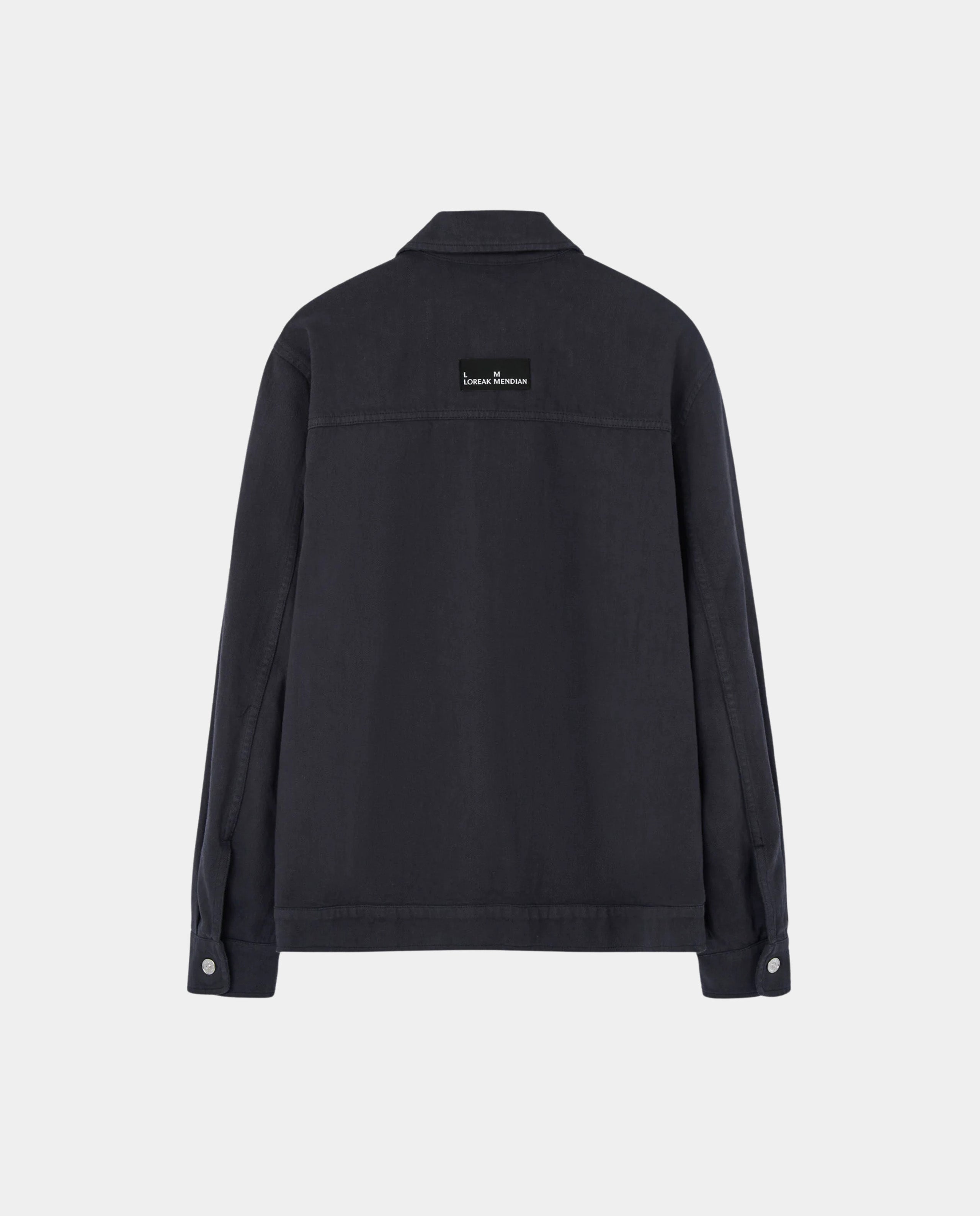 Marché Commun veste en coton bio gris anthracite Loreak Mendian